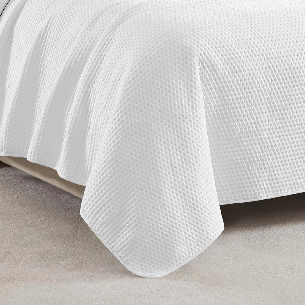 RT Designers Collection Caitlyn 3 Piece s Washed Pinsonic Lightweight Quilts Set For Bedding