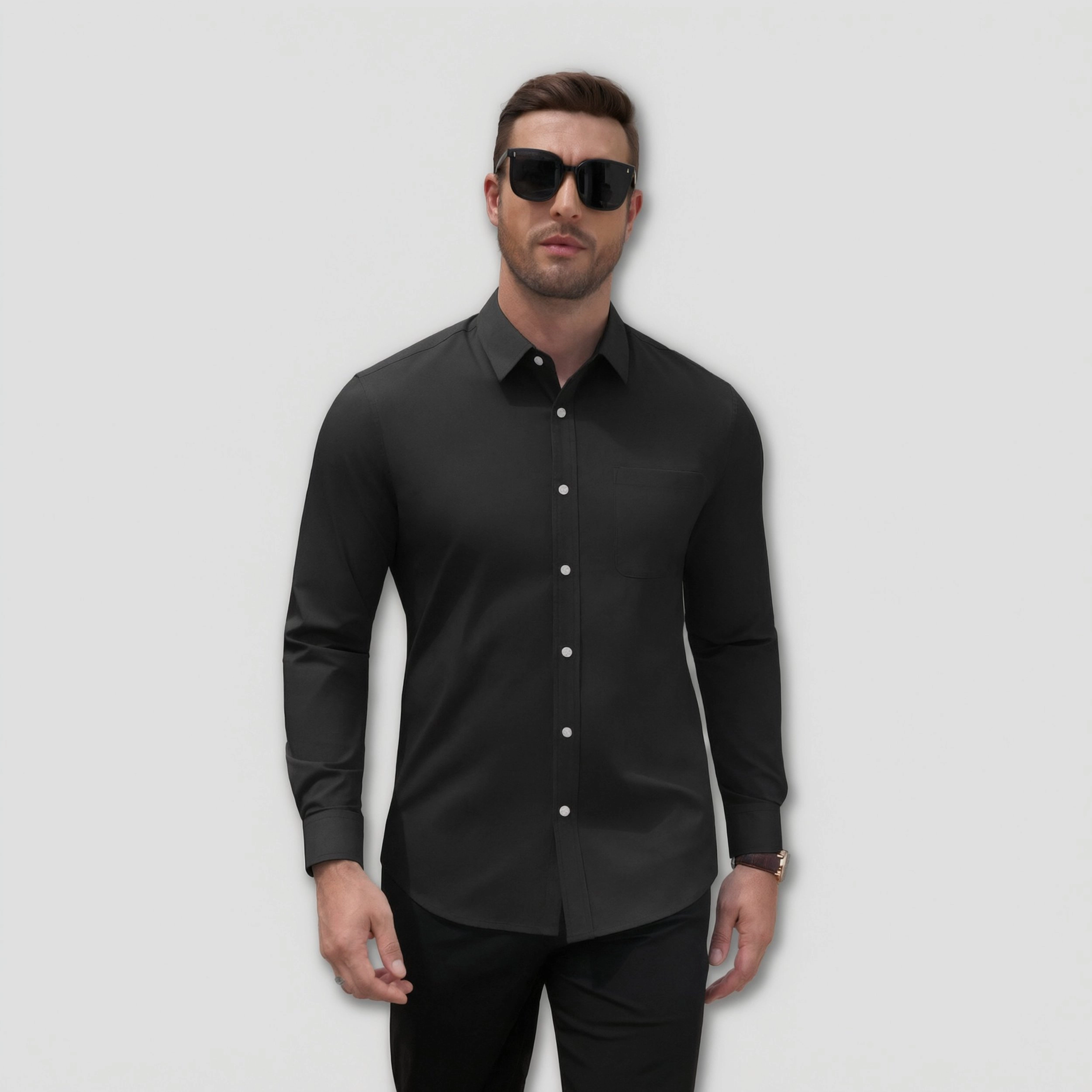 COOFANDY Men's Long Sleeve Muscle Fit Button Down Dress Shirt