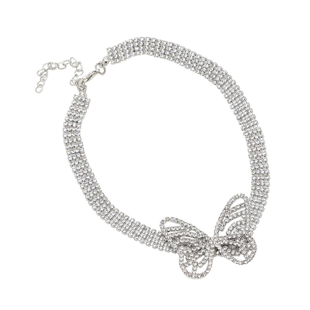 SOHI Women's Butterfly Choker Necklace