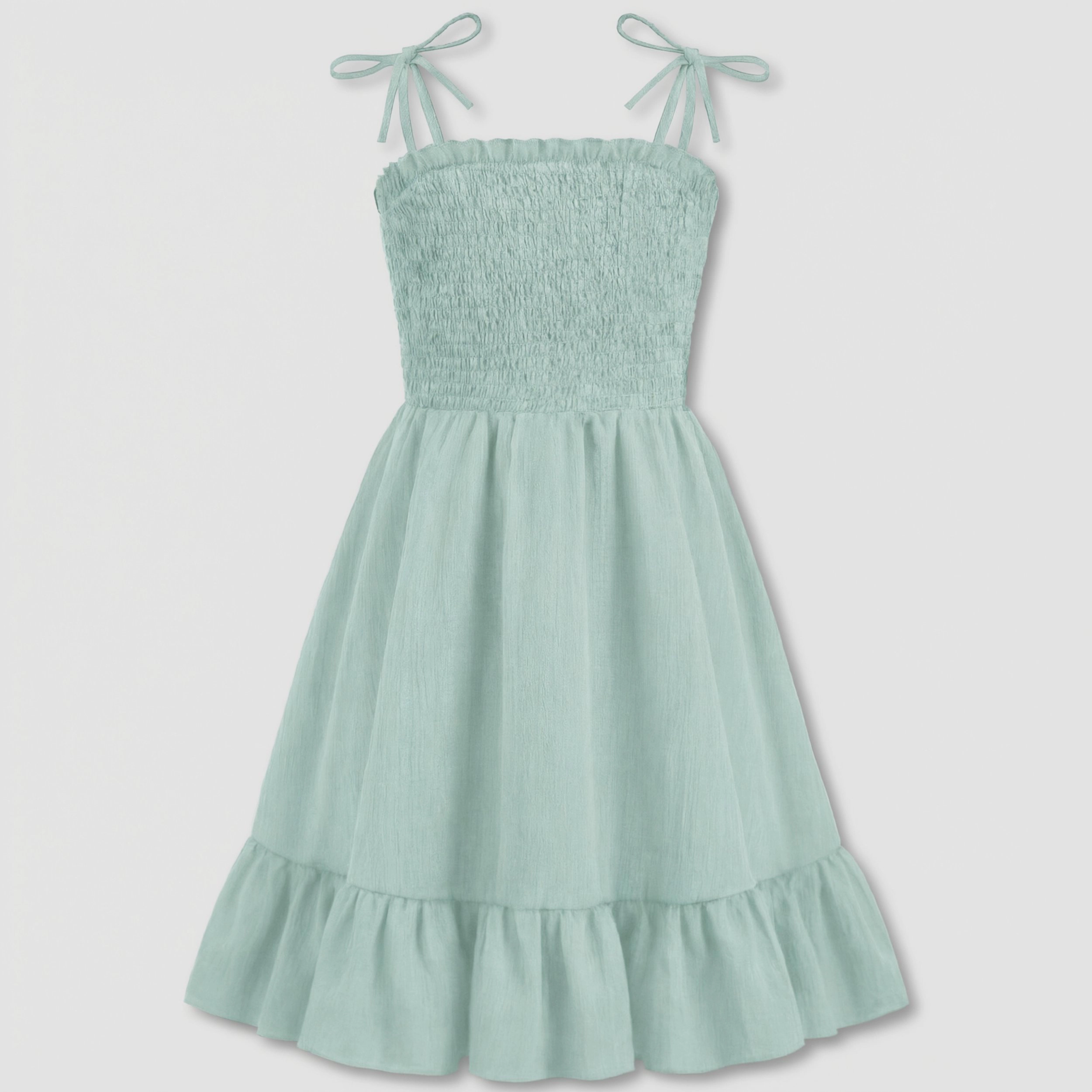 Arshiner Girls Party Dress Midi Cami High Waist Casual Dresses With Pockets Cute Sundress