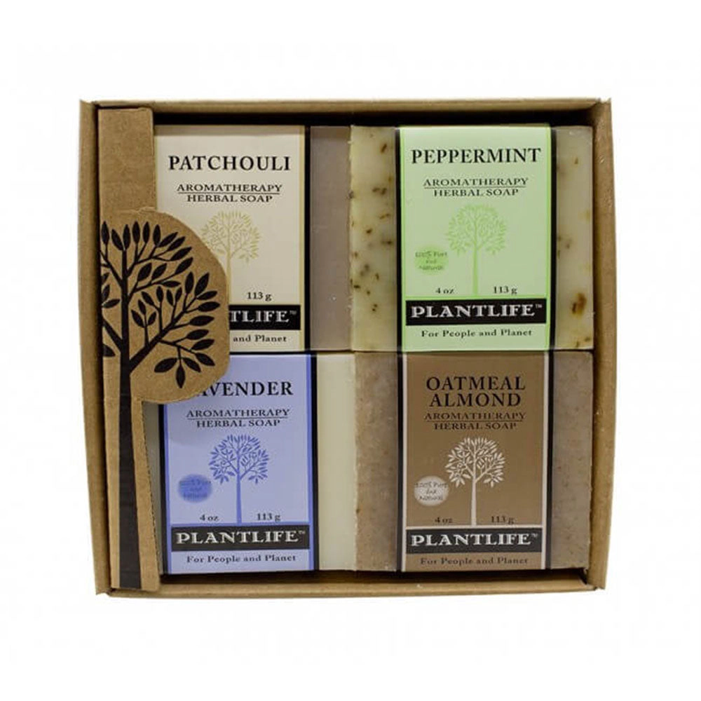 Plantlife Earth Aromatherapy Herbal Soap 4-Pack Gift Set