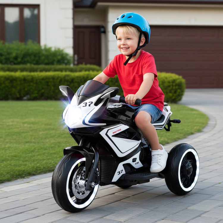 Hivvago Kids Ride on Motorcycle 6V Battery Powered Mini Electric Motorbike with LED Lights