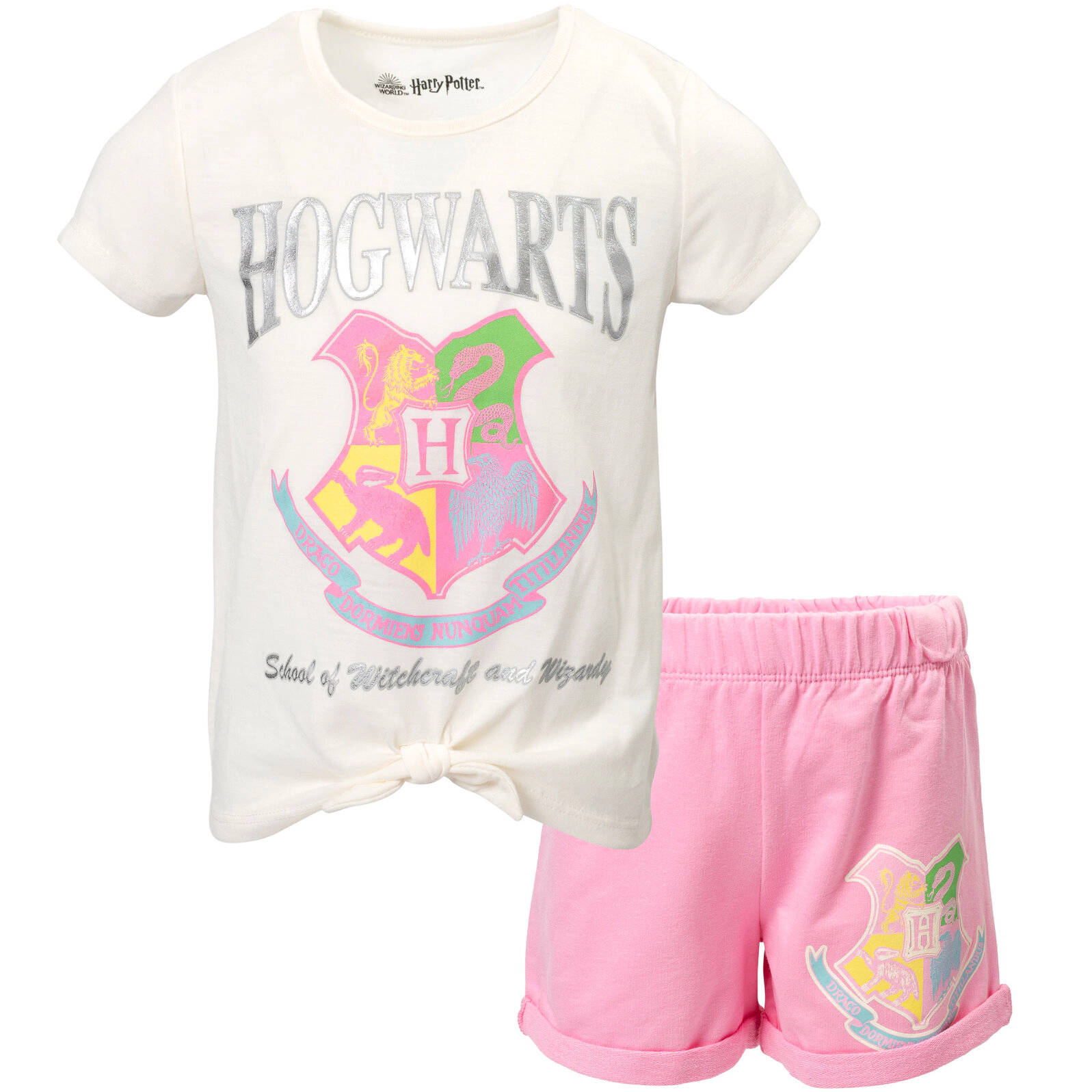 Harry Potter Girls' 2-Piece T-Shirt and Shorts Set