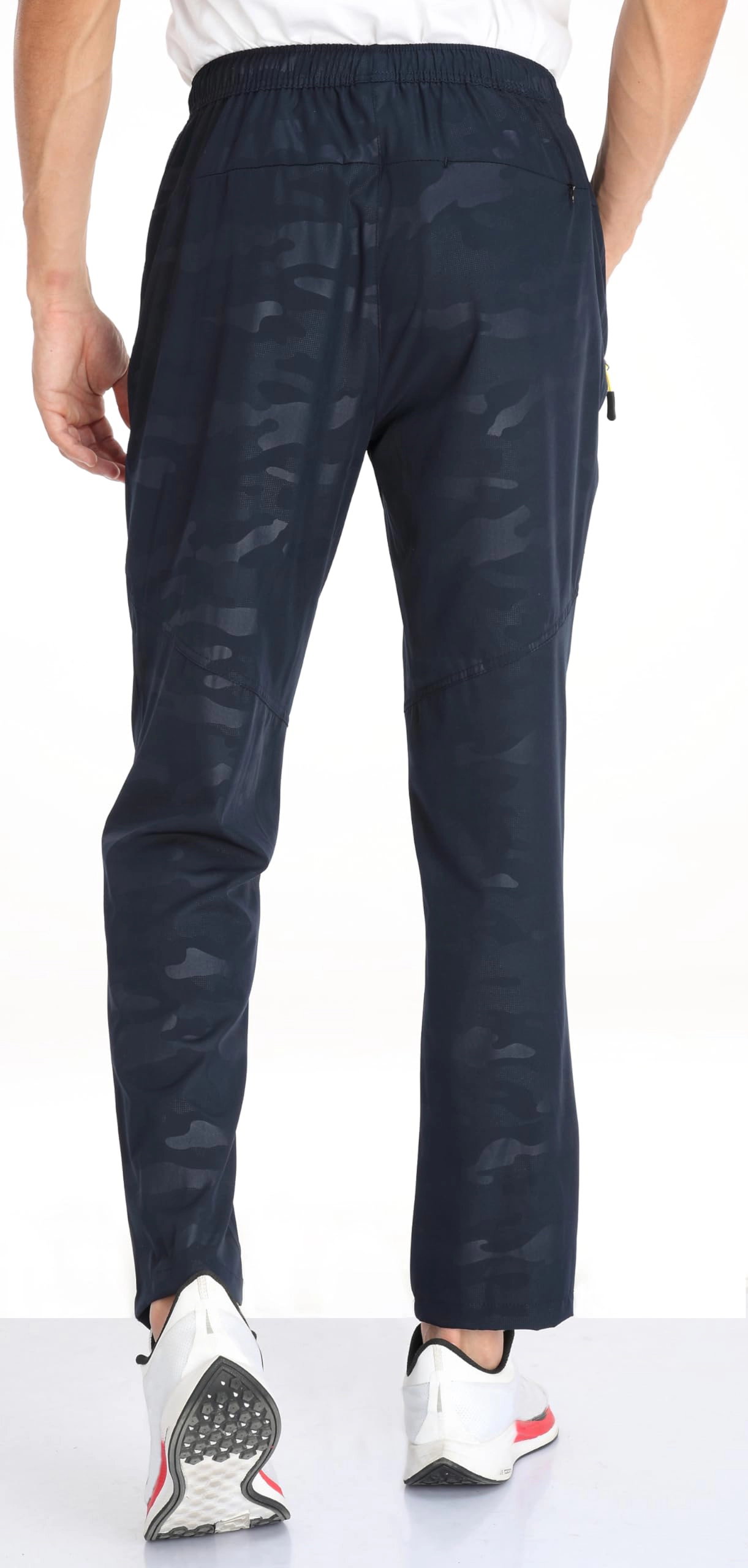 PIGFDK Men's Water Resistant Quick Dry Hiking Pants Lightweight Stretch Outdoor With Zipper Pockets