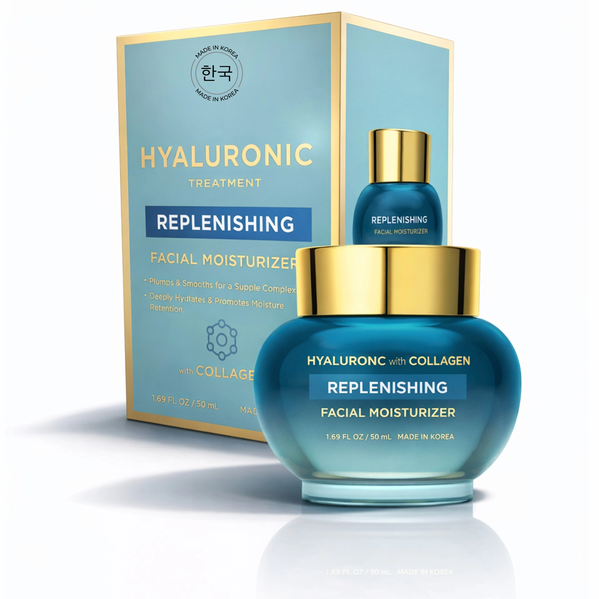 Lovery Hyaluronic Acid & Collagen Replenishing Facial Moisturizer  - Korean Skincare Deep Hydration Korean Cream