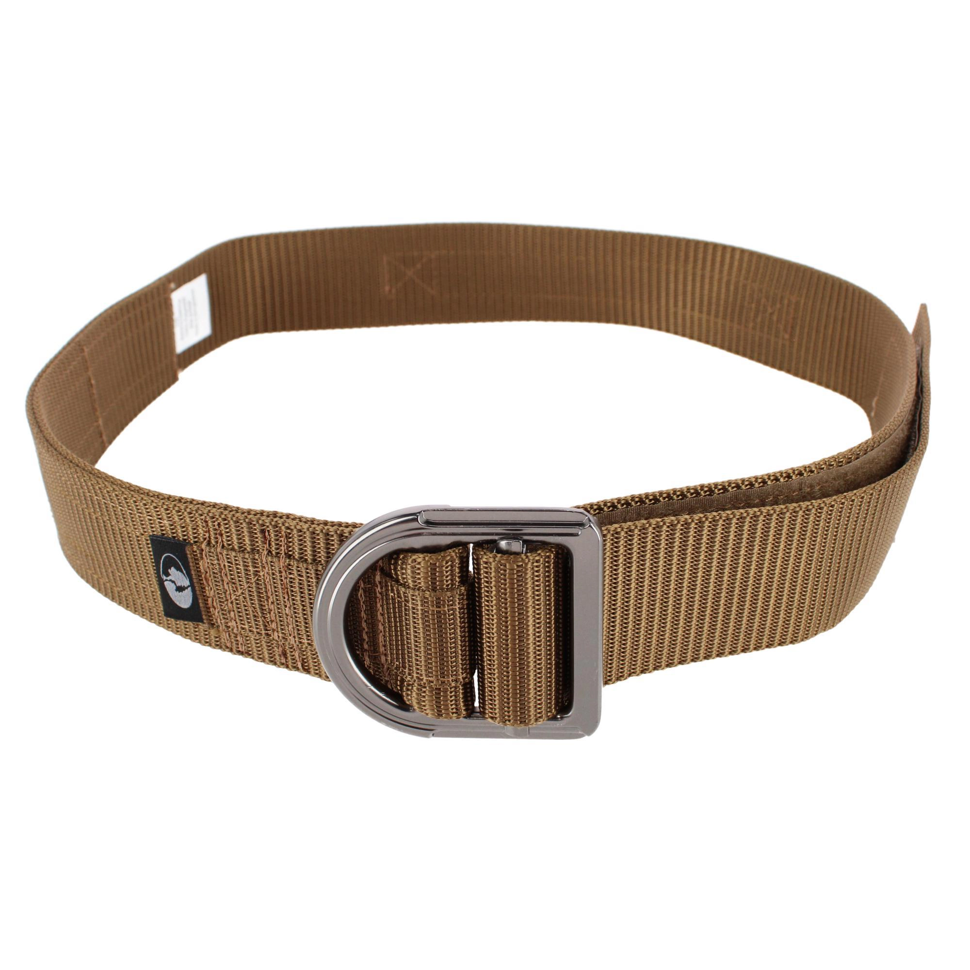 Mossy Oak Men's 45mm Tactical Web Belt with D-Ring Buckle Tan