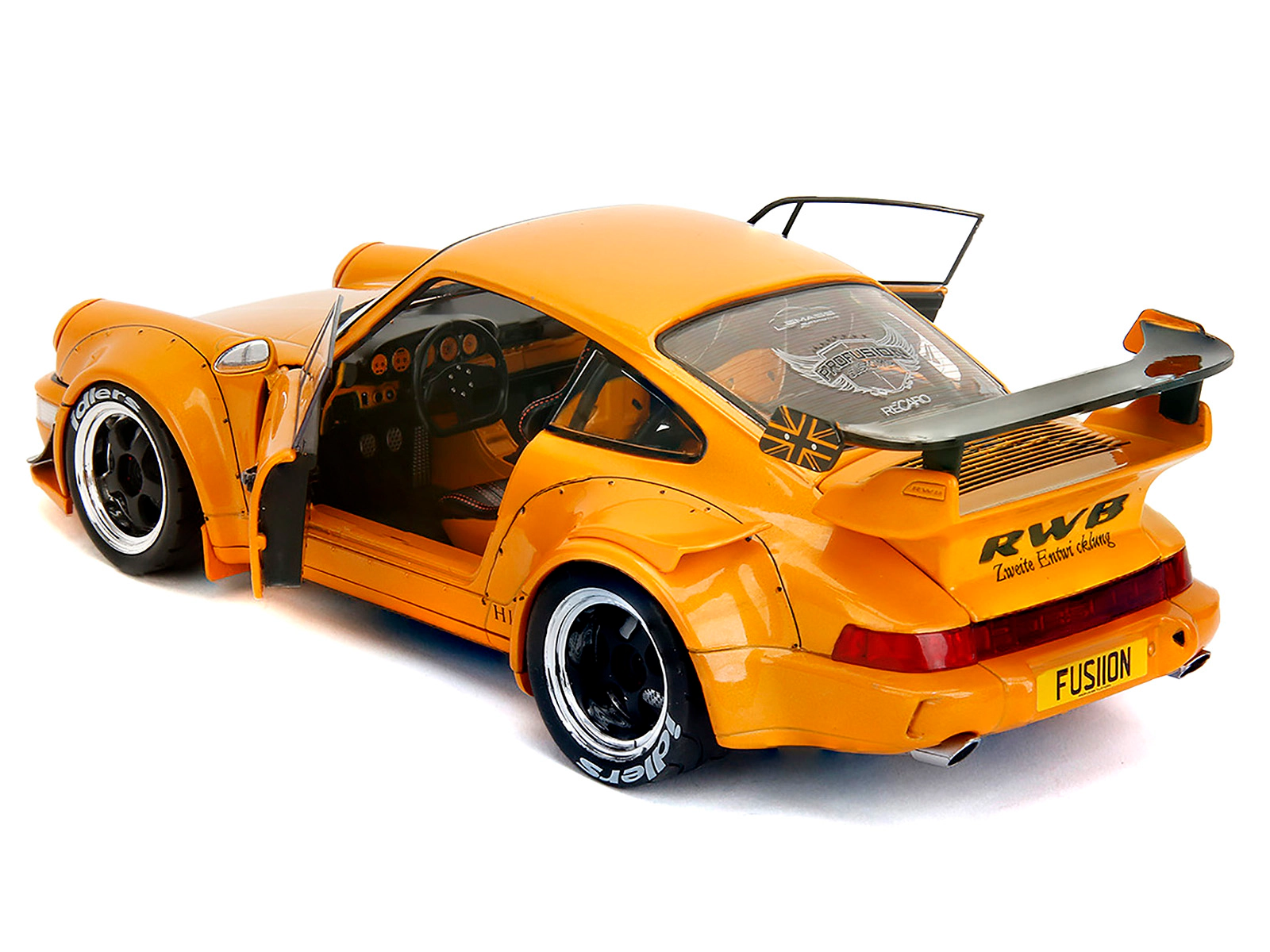 Jada RWB Bodykit "Hibiki" Orange Metallic "Pink Slips" Series 1/18 Diecast Model Car by Jada