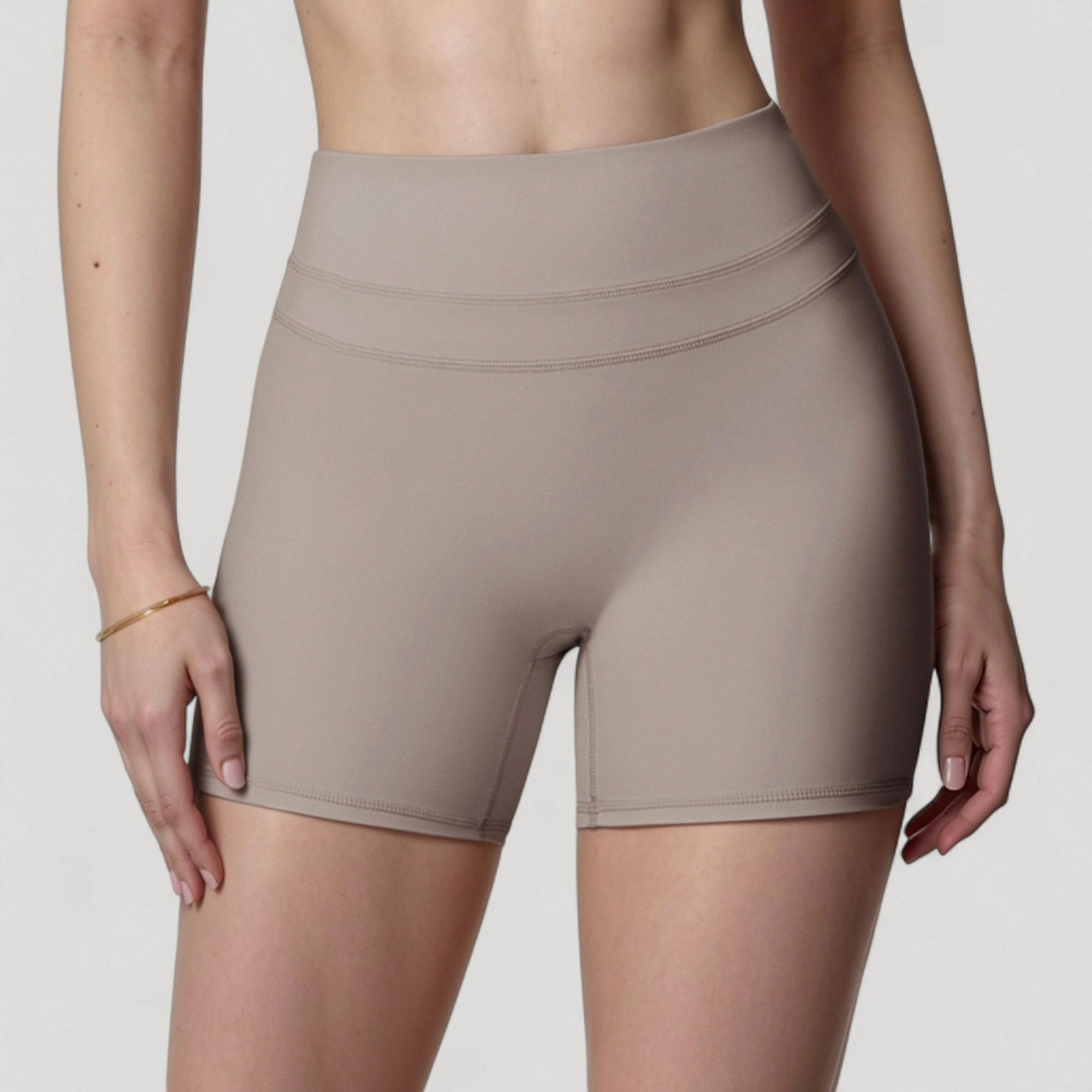 Anna-Kaci Women's High Waist Seamless Biker Shorts with Wide Waistband and Stretch Fit for Active Comfort