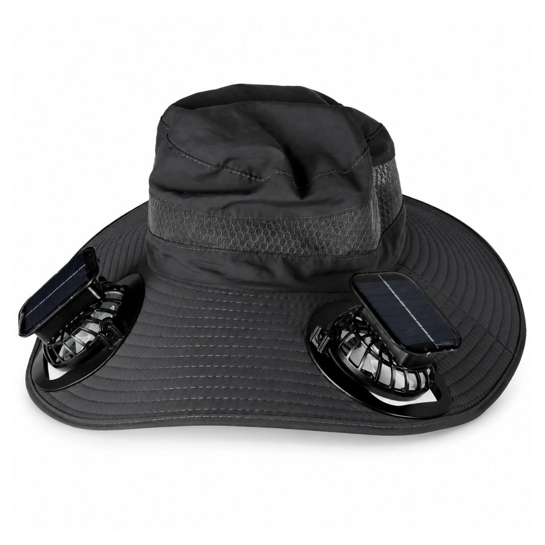 Wide Brim Sun Hat with Fans