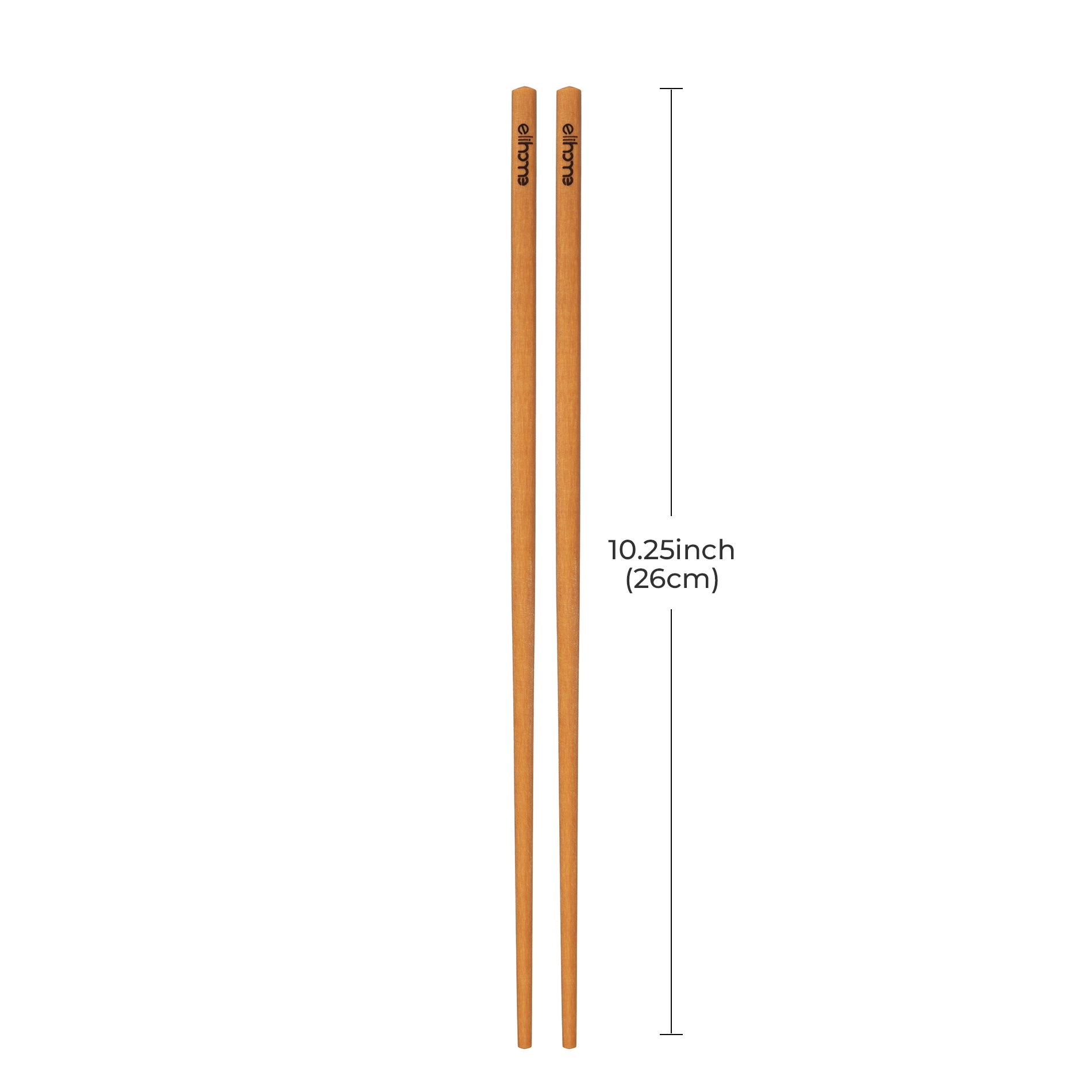 Elihome Premium Wood Fiber Chopsticks, 10.25 inch, Non-Slip, Dishwasher Safe