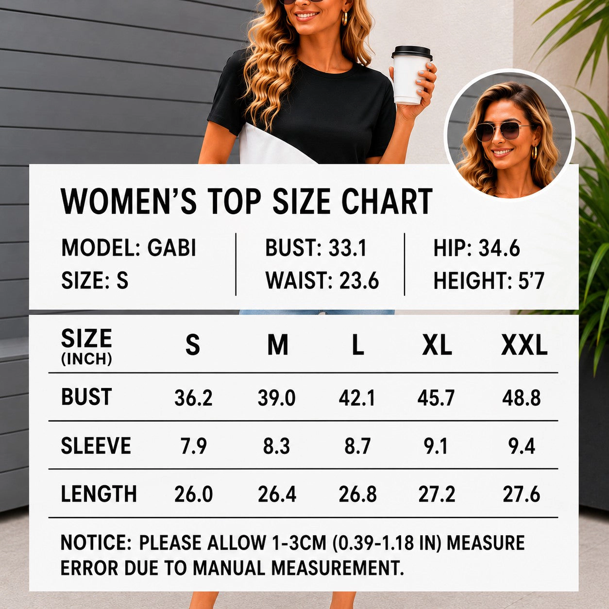 Zilpu Women's Colorblock Side-Slit Relaxed Fit Tunic Tee