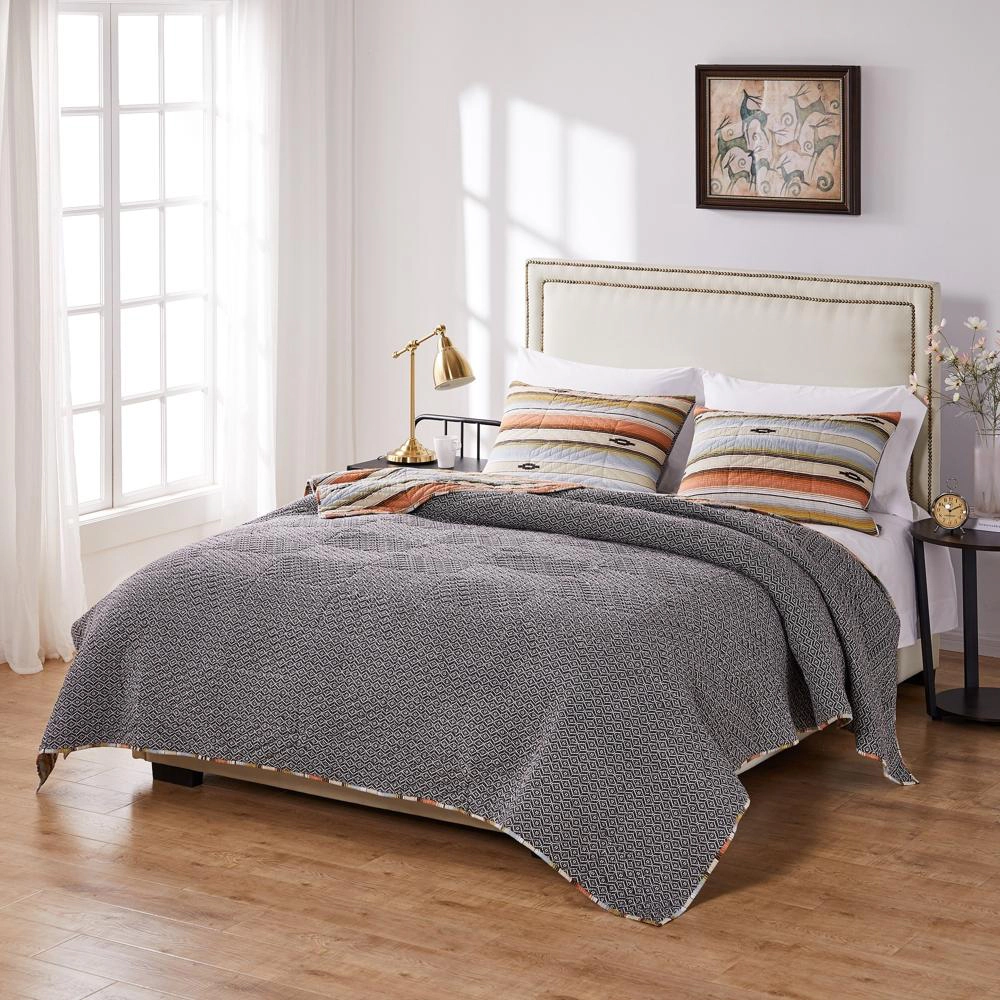 Barefoot Bungalow Painted Desert Ultra Soft Coverlet Comfortable Bedding Quilt Set 2Piece Twin/Twin XL Rose