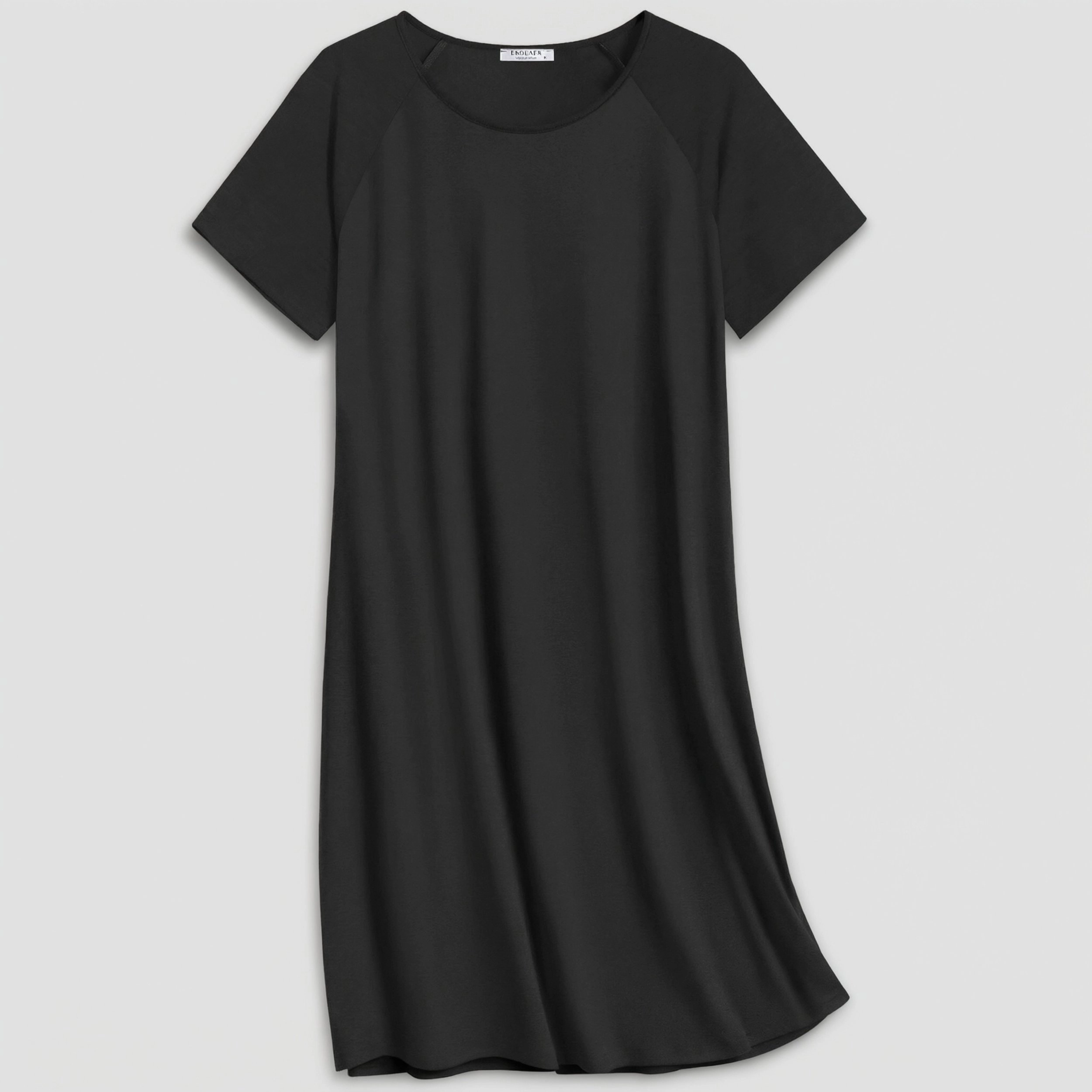 Ekouaer Nightgowns Cotton Sleep Shirts Nightshirt Crew Neck Night Gown Comfy Nightdress