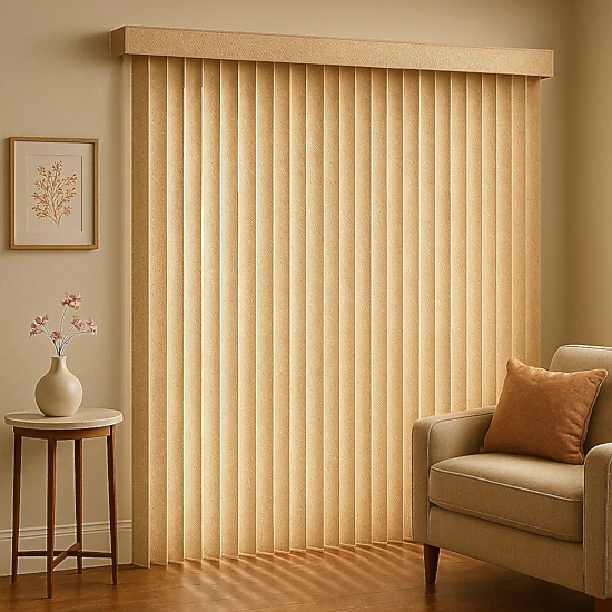 BrylaneHome Embossed Vertical Privacy Slat Blinds - JCPenney