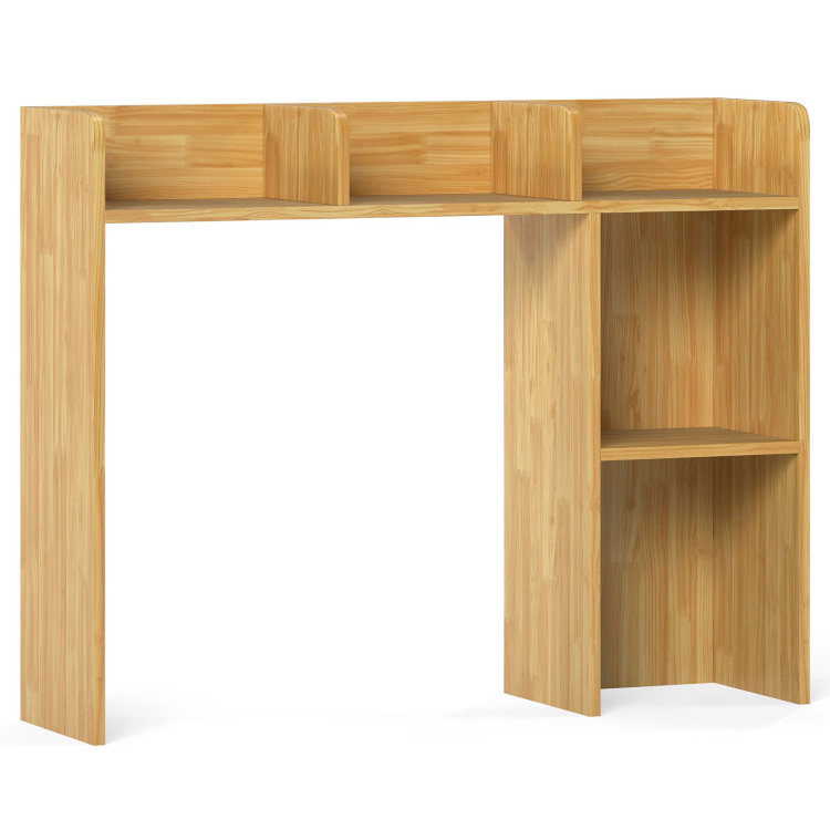 Hivvago 3-Tier Multipurpose Desk Bookshelf with 4 Shelves
