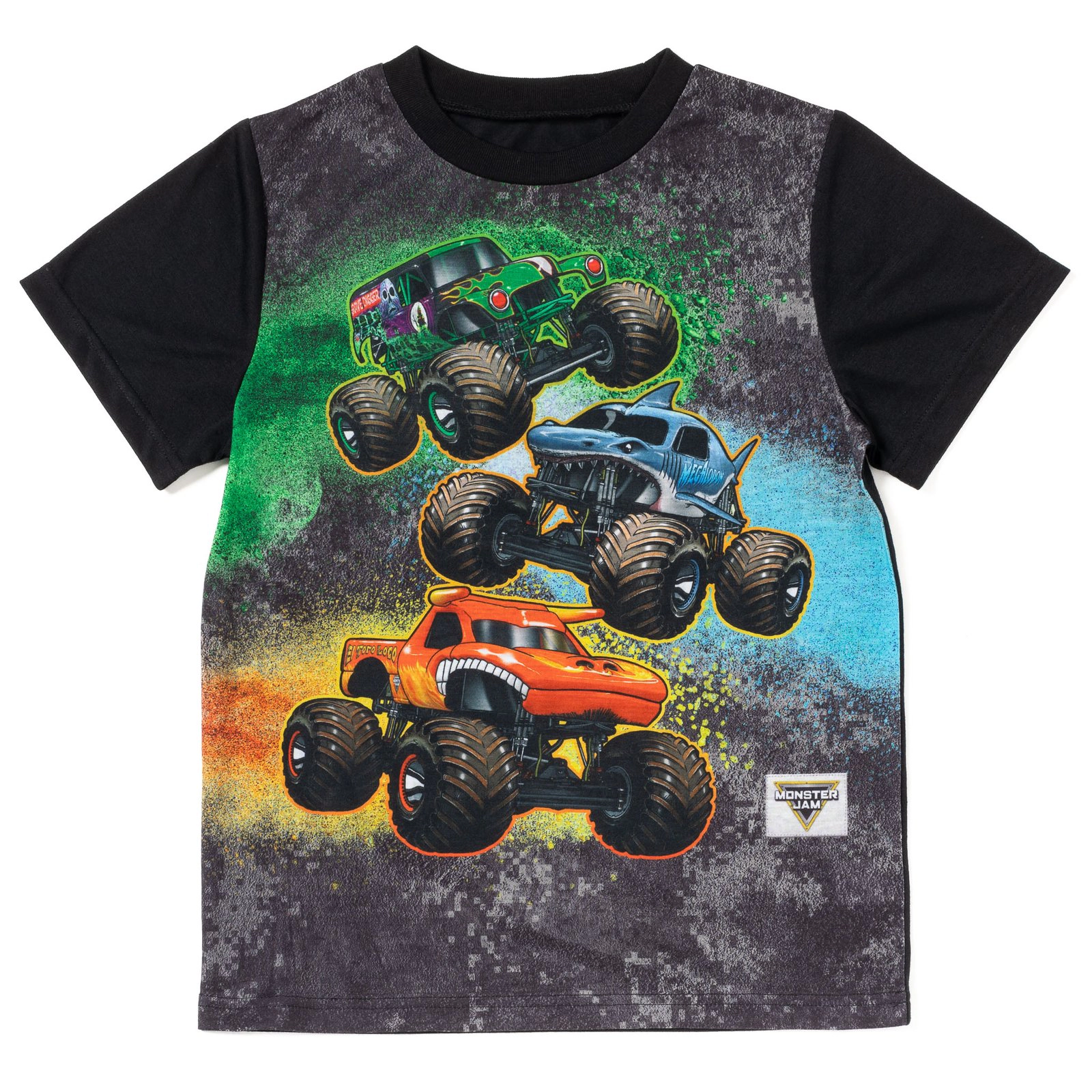 Monster Jam Boys' 2-Piece Pajama Tee and Shorts Set