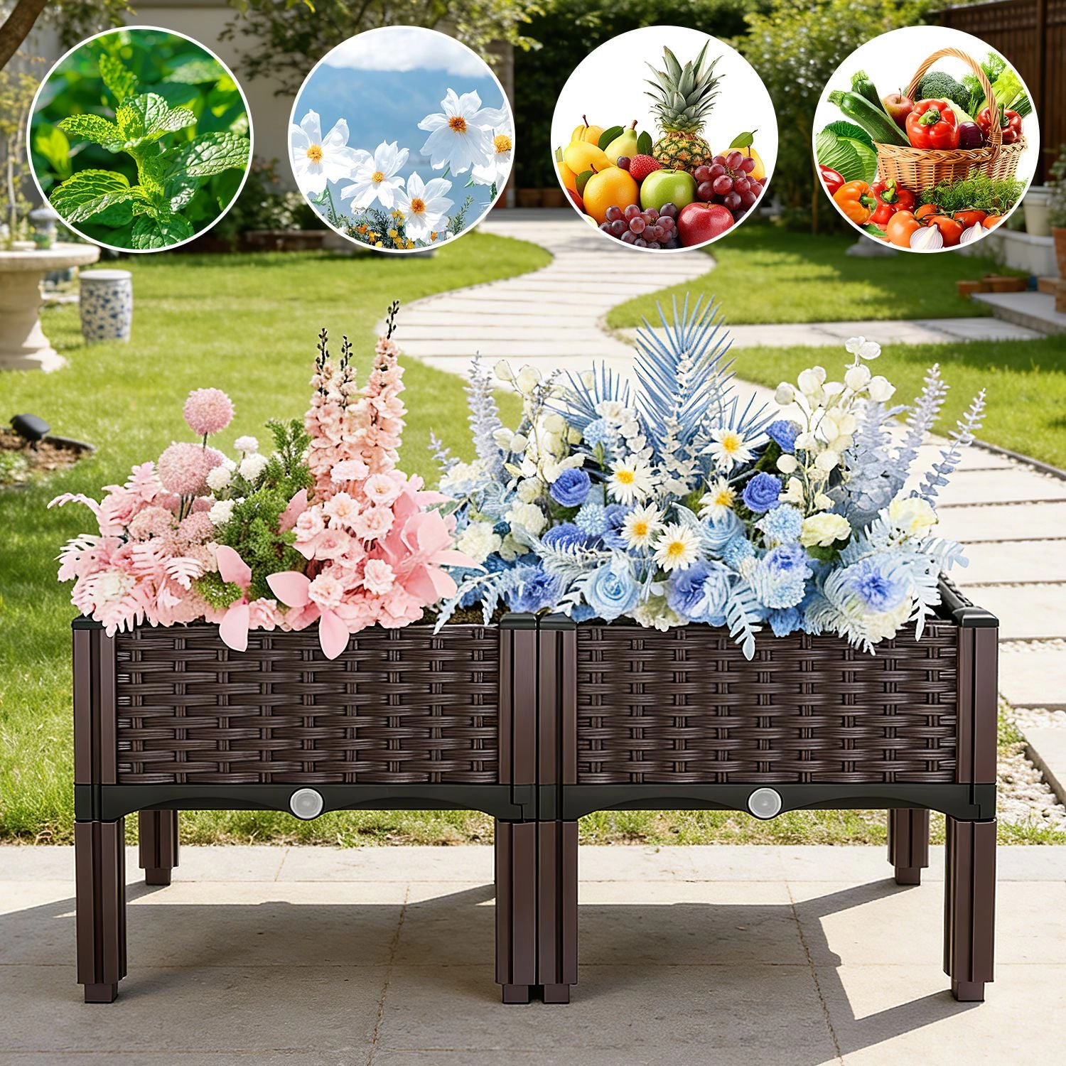 GBruno Elevated Raised Garden Bed With Legs