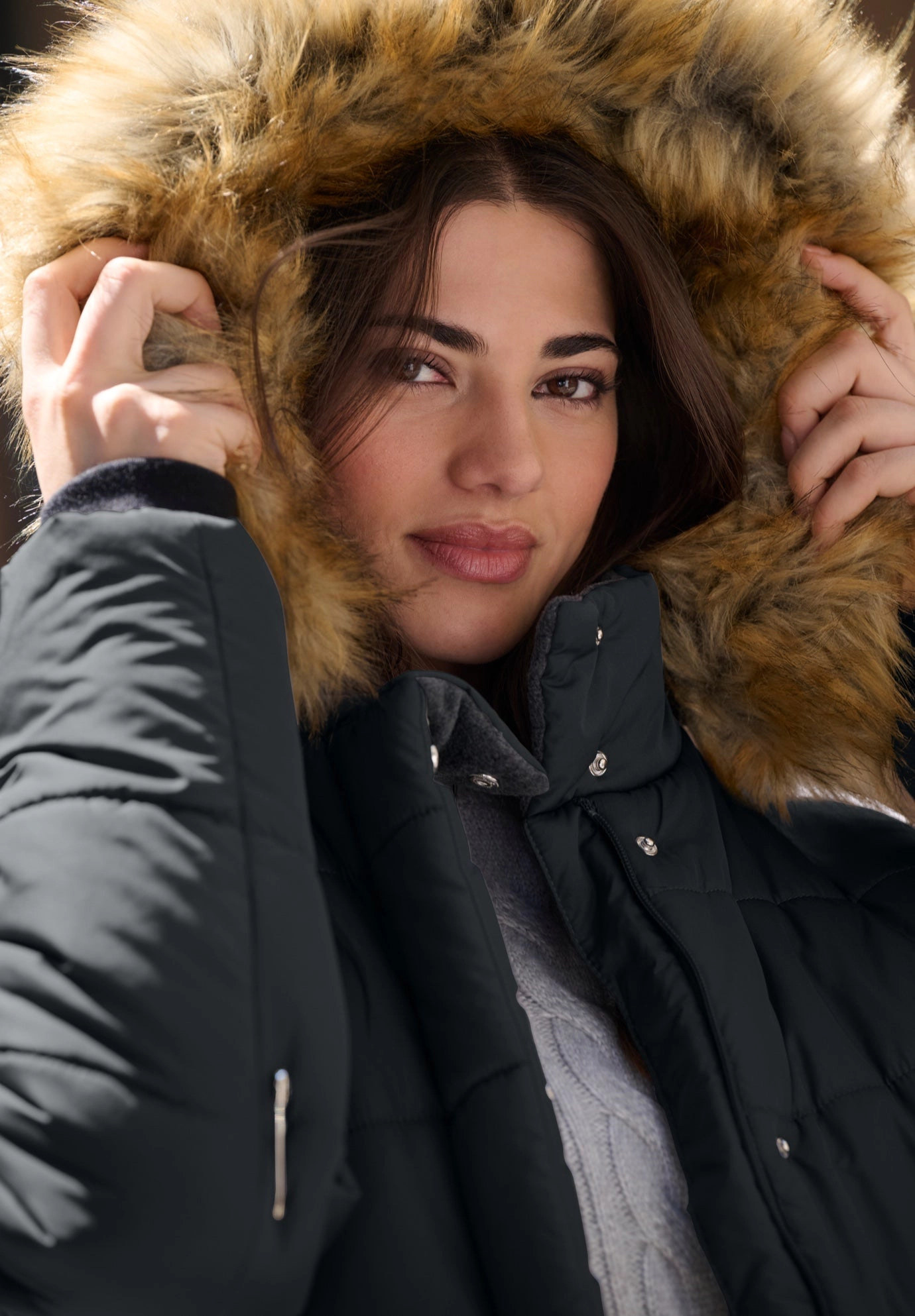 Roaman's Women's Plus Size Classic Length Puffer Coat