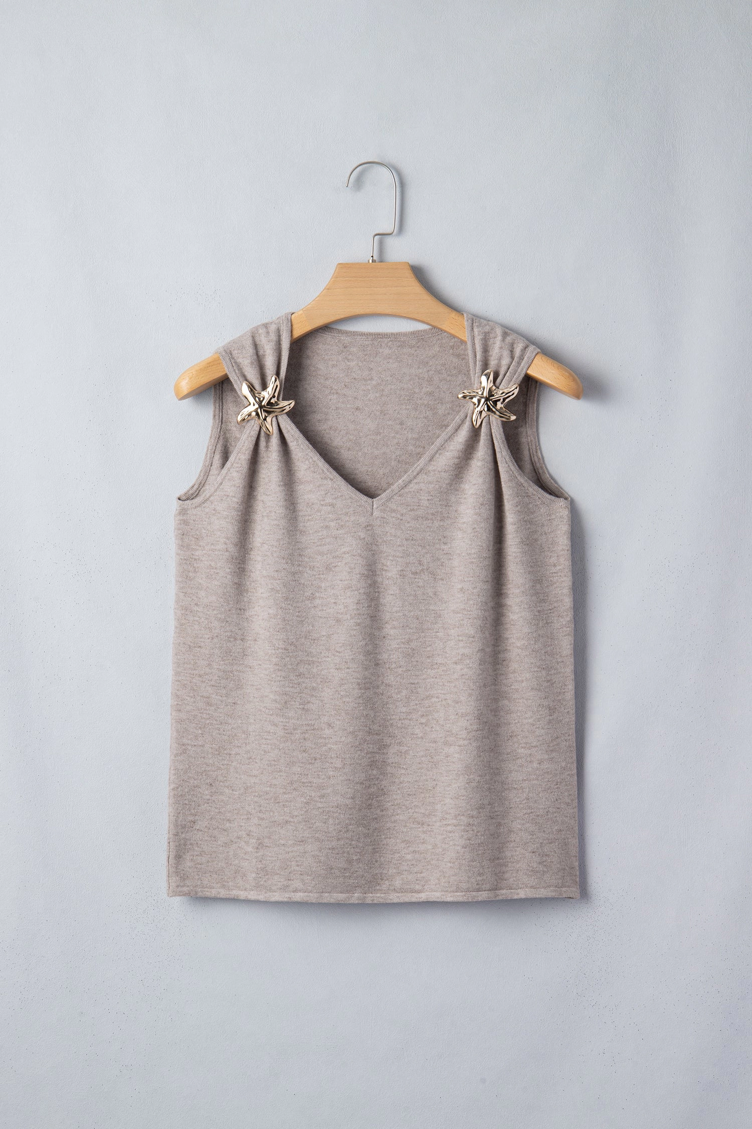 Threaded Pear Women's Clementine Metal Star Detail Sweater