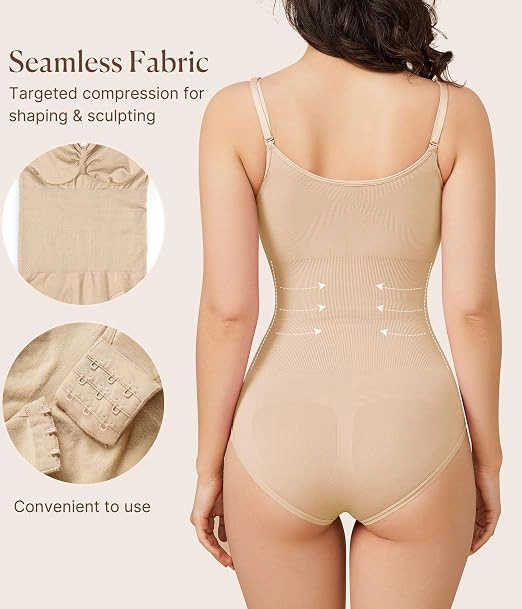 Nebility Womens Seamless Tummy Control Bodysuit