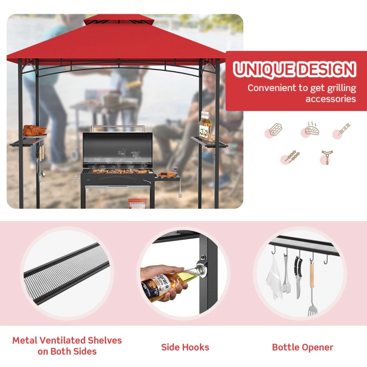 Hivvago Barbecue Grill Shelter Canopy