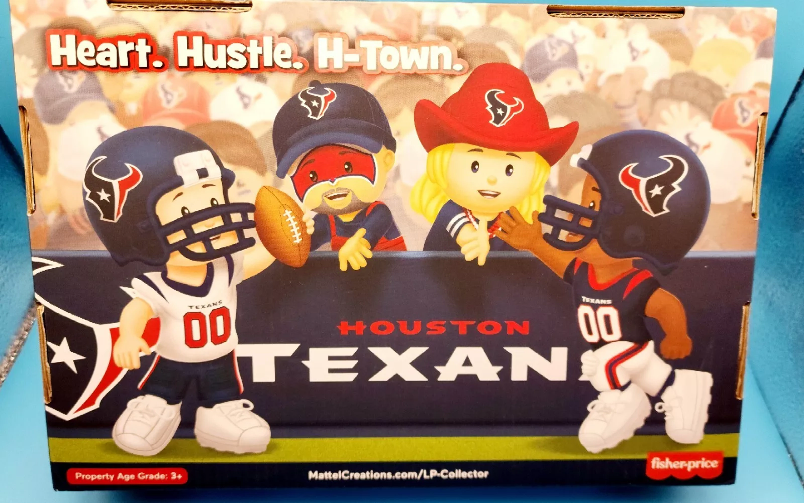 Fisher Price Little People x NFL Collector Houston Texans Figure 4-Pack