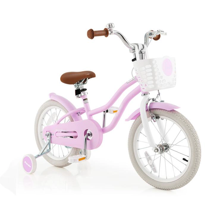 SUGIFT Front Handbrake and Removable Storage Basket Kids Bike