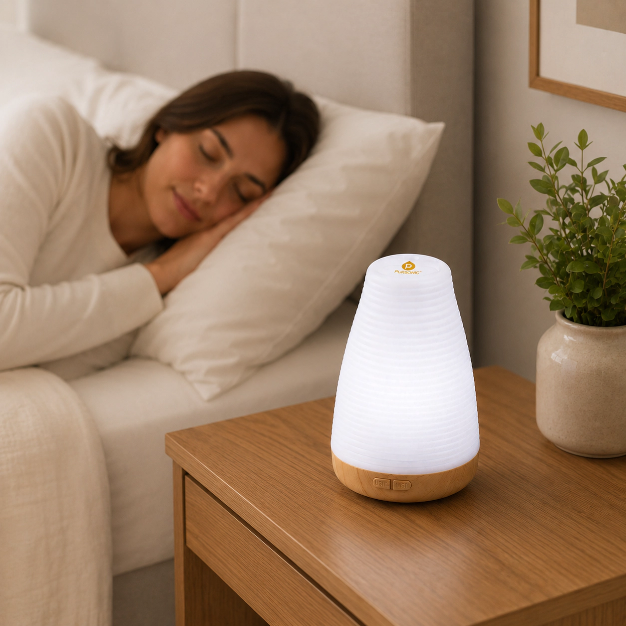 Pursonic Unisex Portable 2-in-1 USB Essential Oil Aroma Diffuser