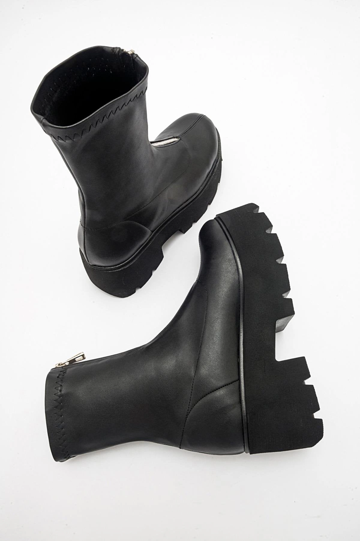 Prologue Shoes Womens Ovil Platform Zip Boot