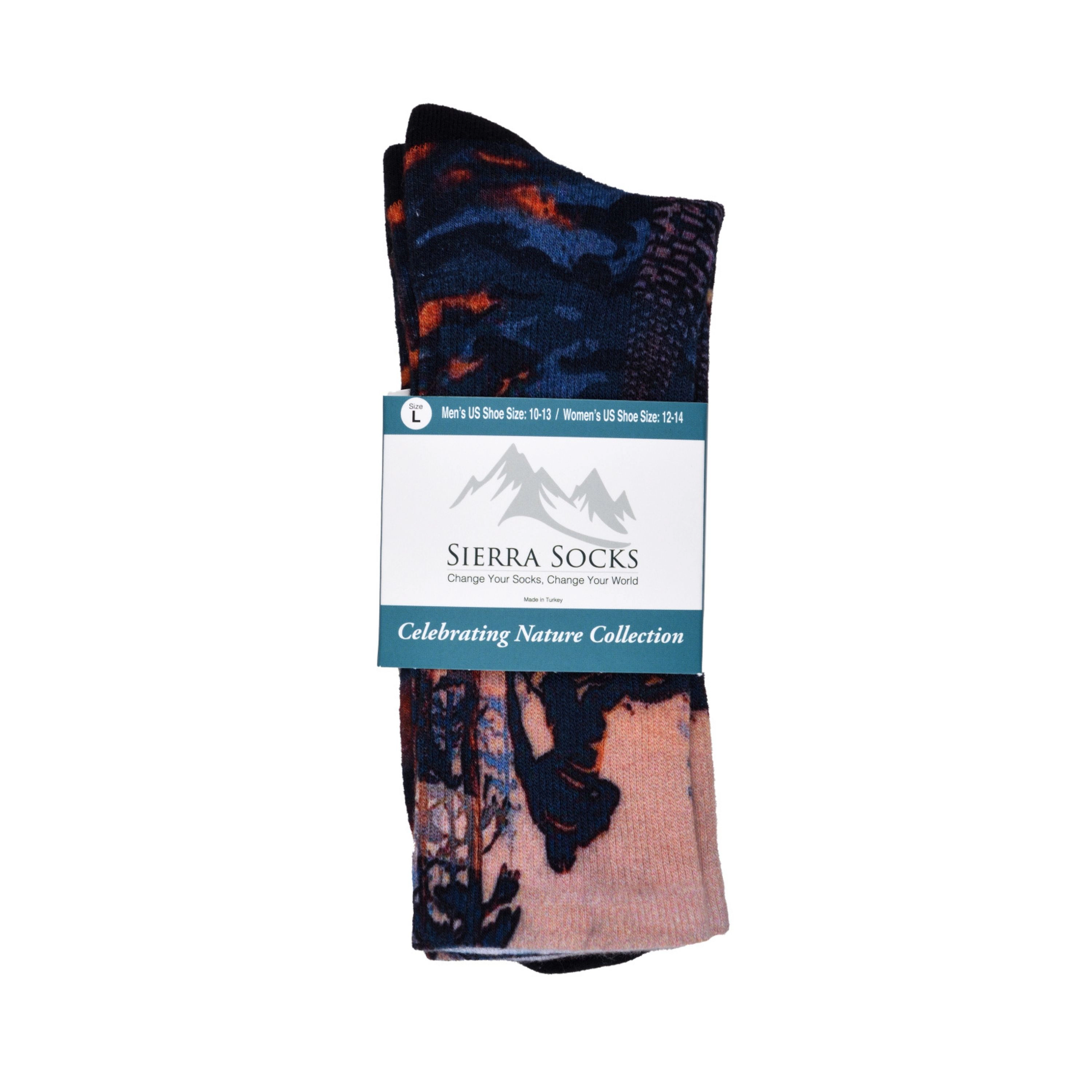 Wear Sierra CoolMax Mud Bike Design Men's Knee-High Pair Pack Socks