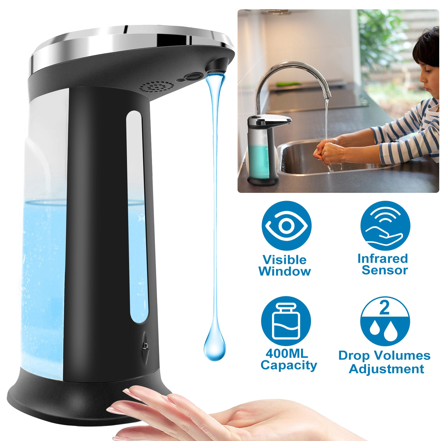 IMounTEK Unisex Automatic Sensor Soap Dispenser