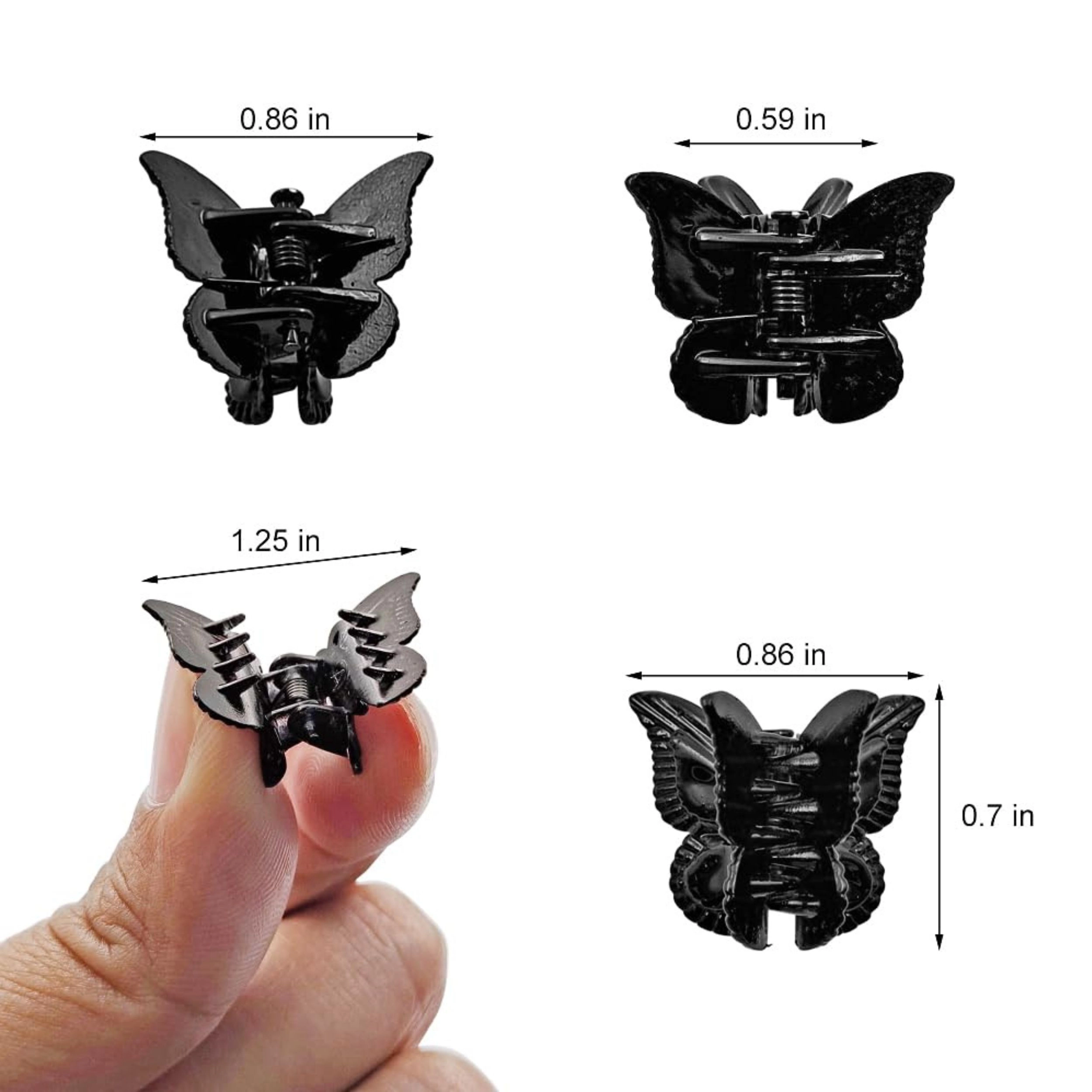 SS Design 100 Piece Mini Butterfly Hair Clips for Women and Girls