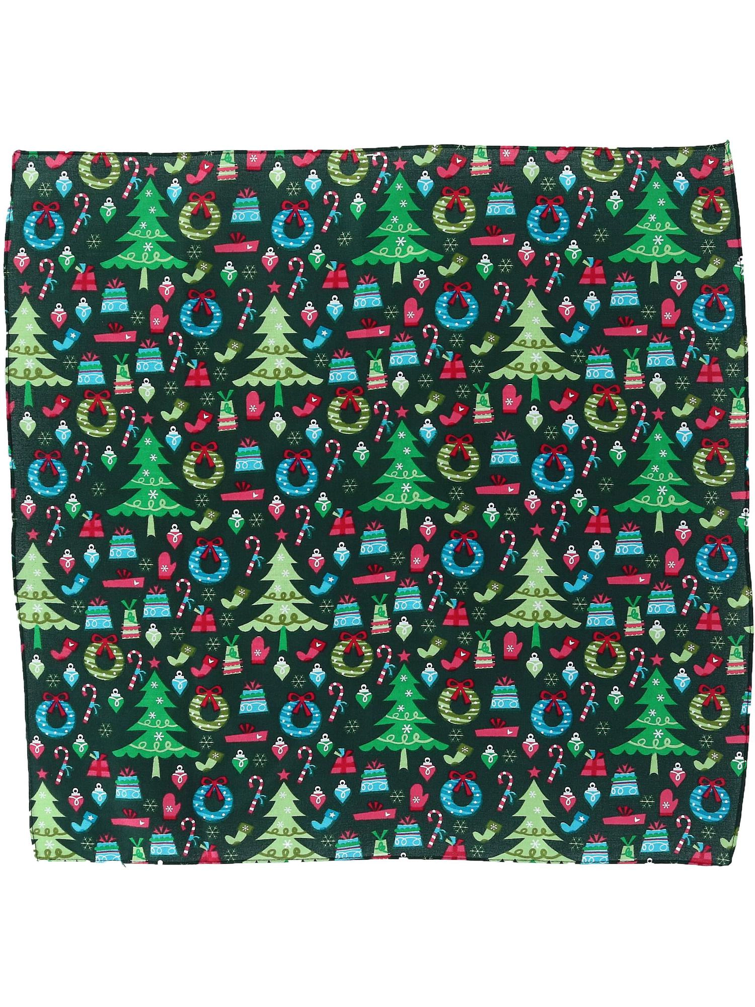 CTM Trendy Christmas Pattern Holiday Print Bandana