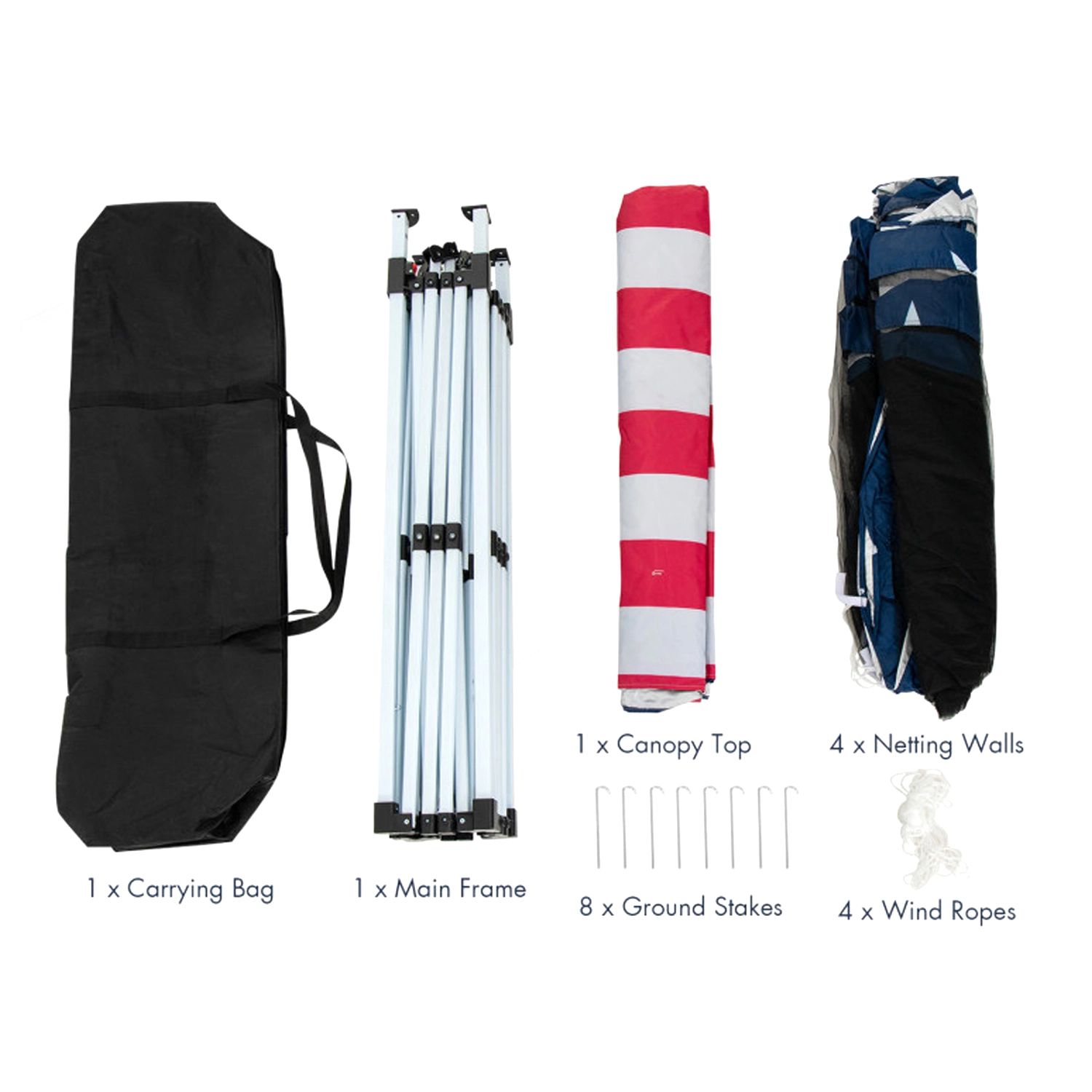 Hivvago Easy Setup Canopy Tent with Protective Mesh