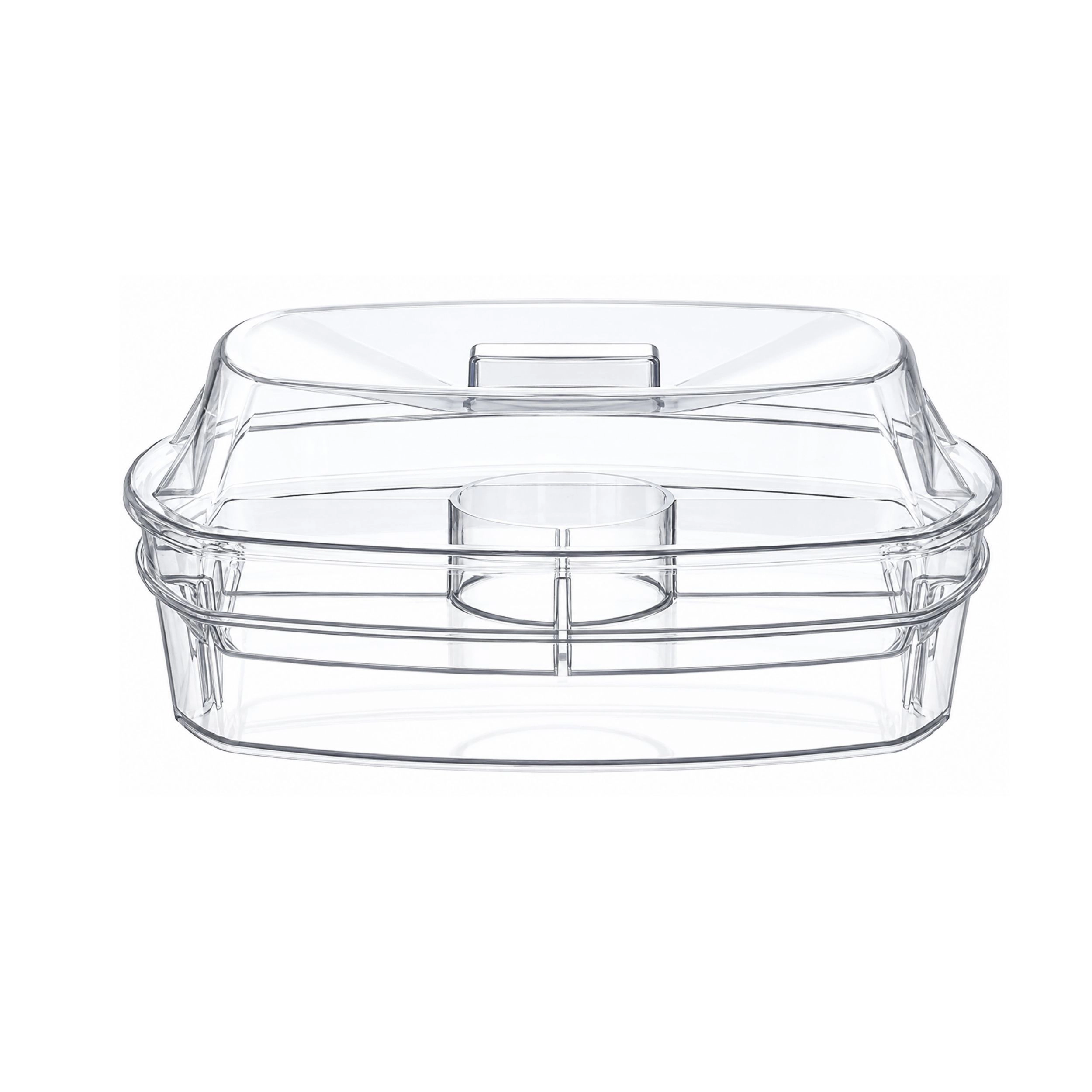 Stock Preferred Chilled Serving Platter with Lid and Ice Tray for Appetizers