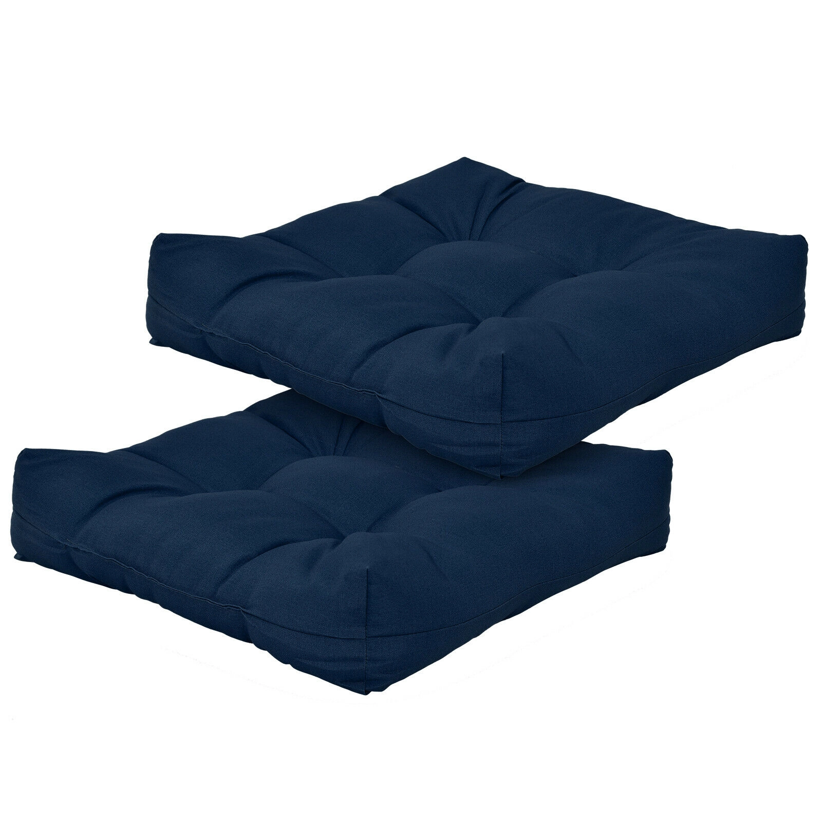SlickBlue Square Patio Furniture Seat Cushions with Cotton Filling