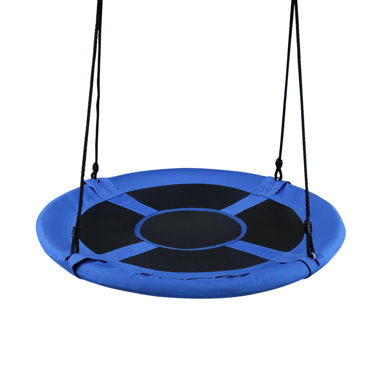 SUGIFT Kids Blue Flying Saucer Tree Swing with Adjustable Ropes 40-in Dia 40-in to 63-in H 700-lb Swing Capacity