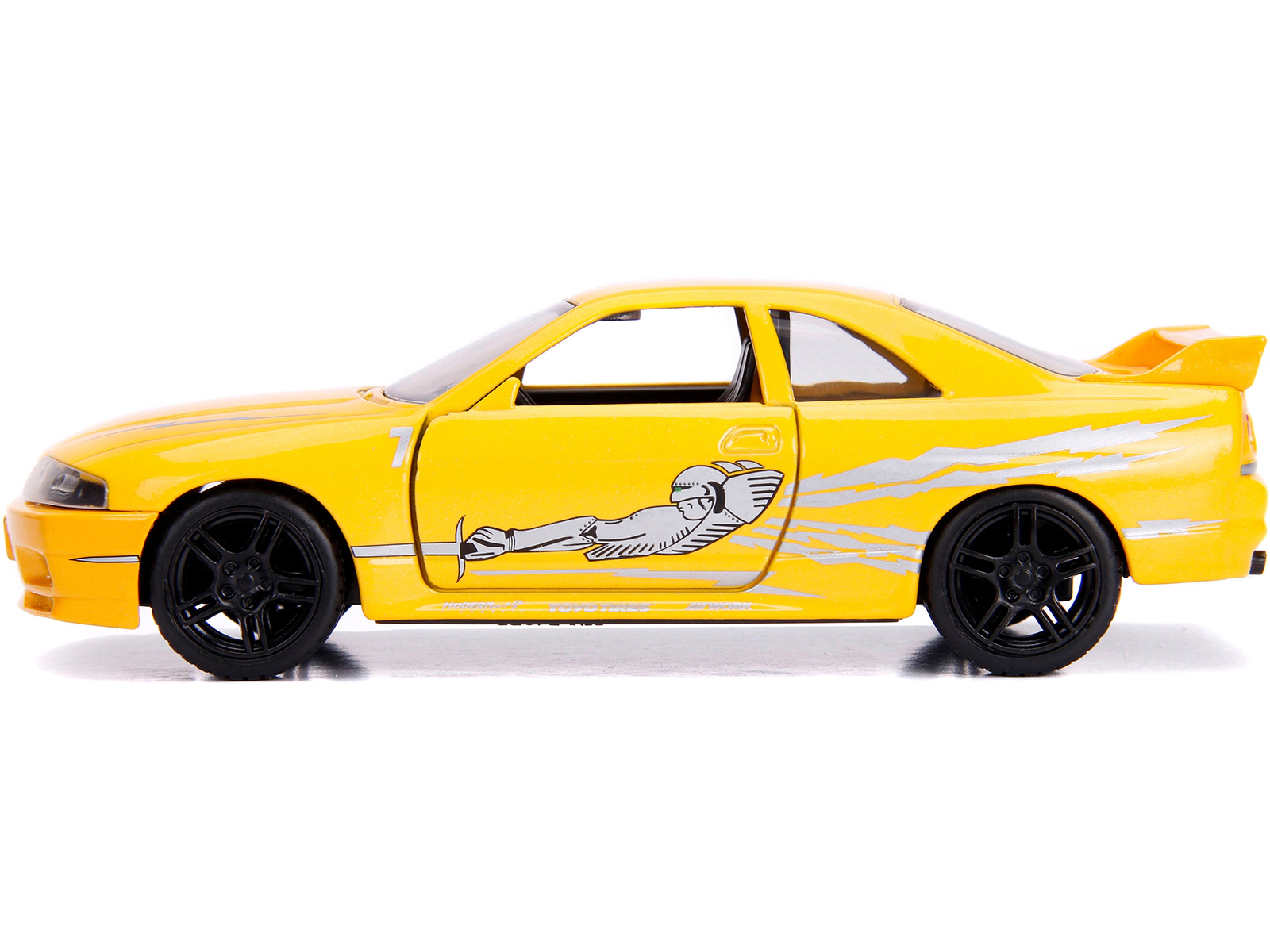 Jada Leon's Nissan Skyline GT-R (BCNR33) Yellow Metallic with Graphics "Fast & Furious" Series 1/32 Diecast