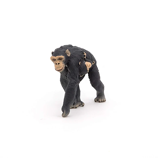 Papo Chimpanzee with Baby Hand-Painted Figurine - Heirloom Quality ...