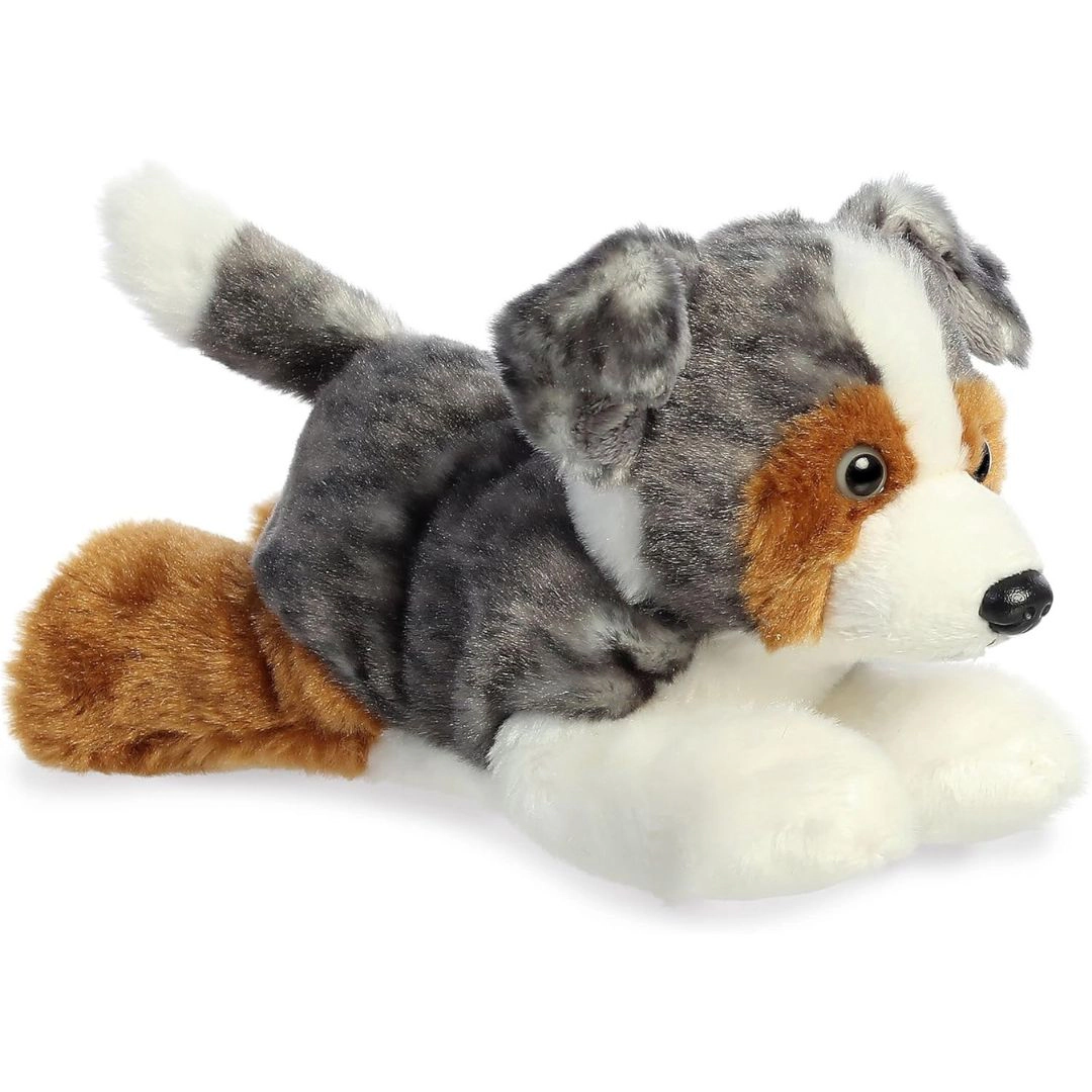 Aurora Mini Flopsie Blue Merle Australian Shepherd 8-Inch Stuffed Animal Plush