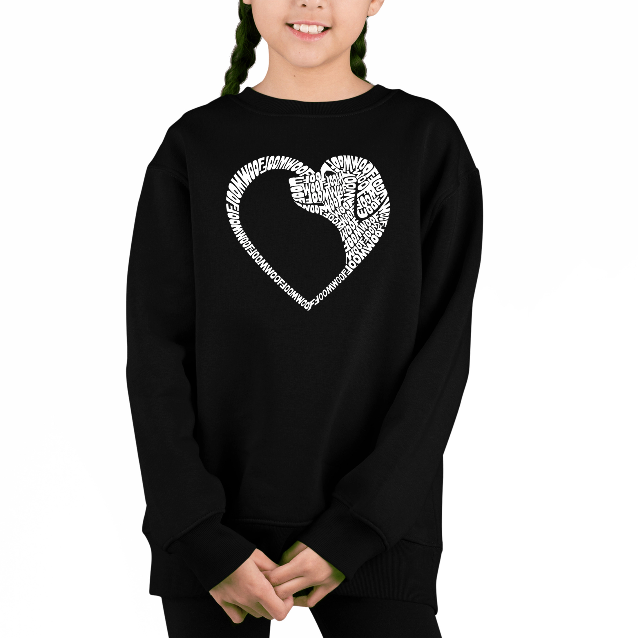 LA Pop Art Girl's Word Sweatshirt
