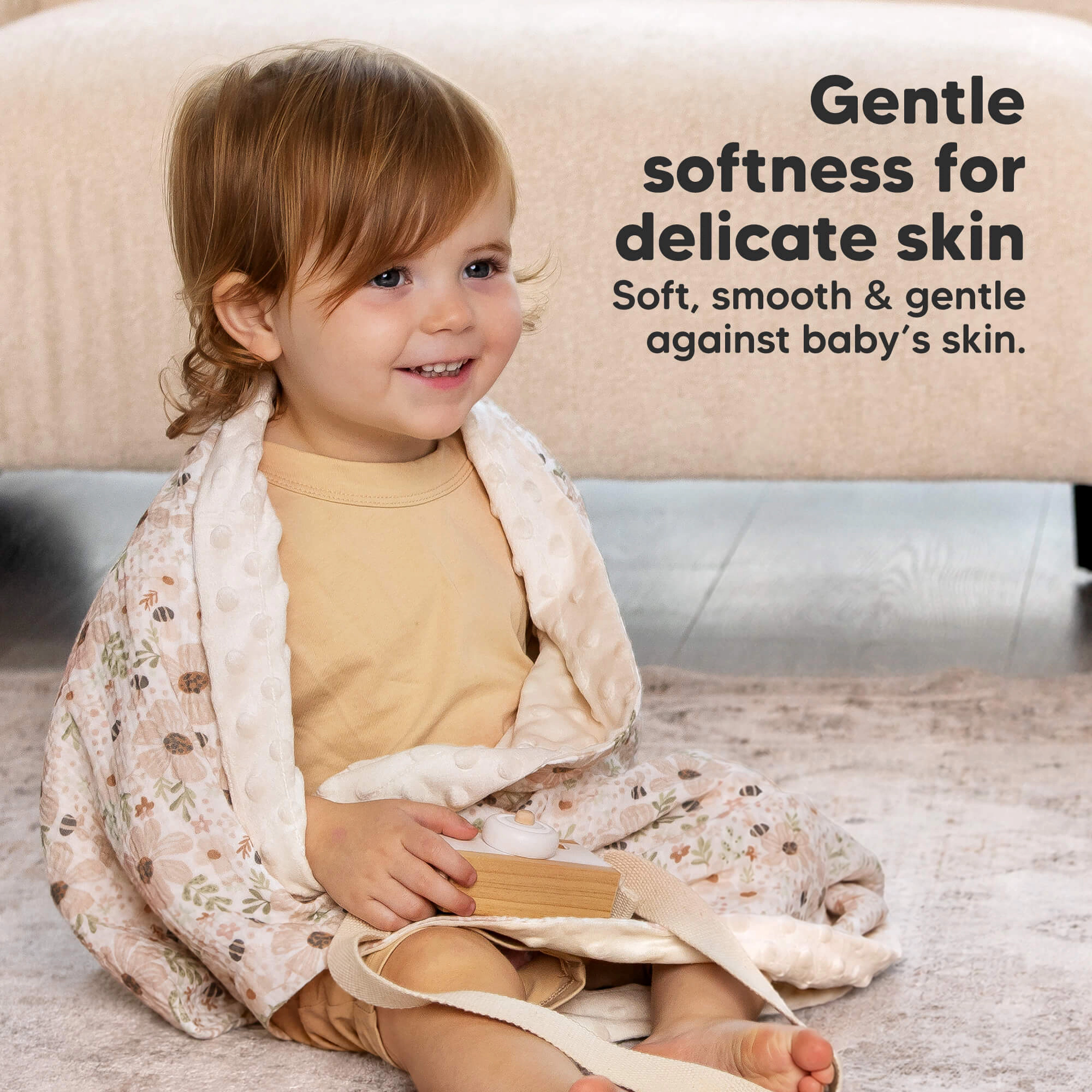 KeaBabies Lyra Minky Baby Blanket for Newborn Boys, Girls, Toddler, 35x25