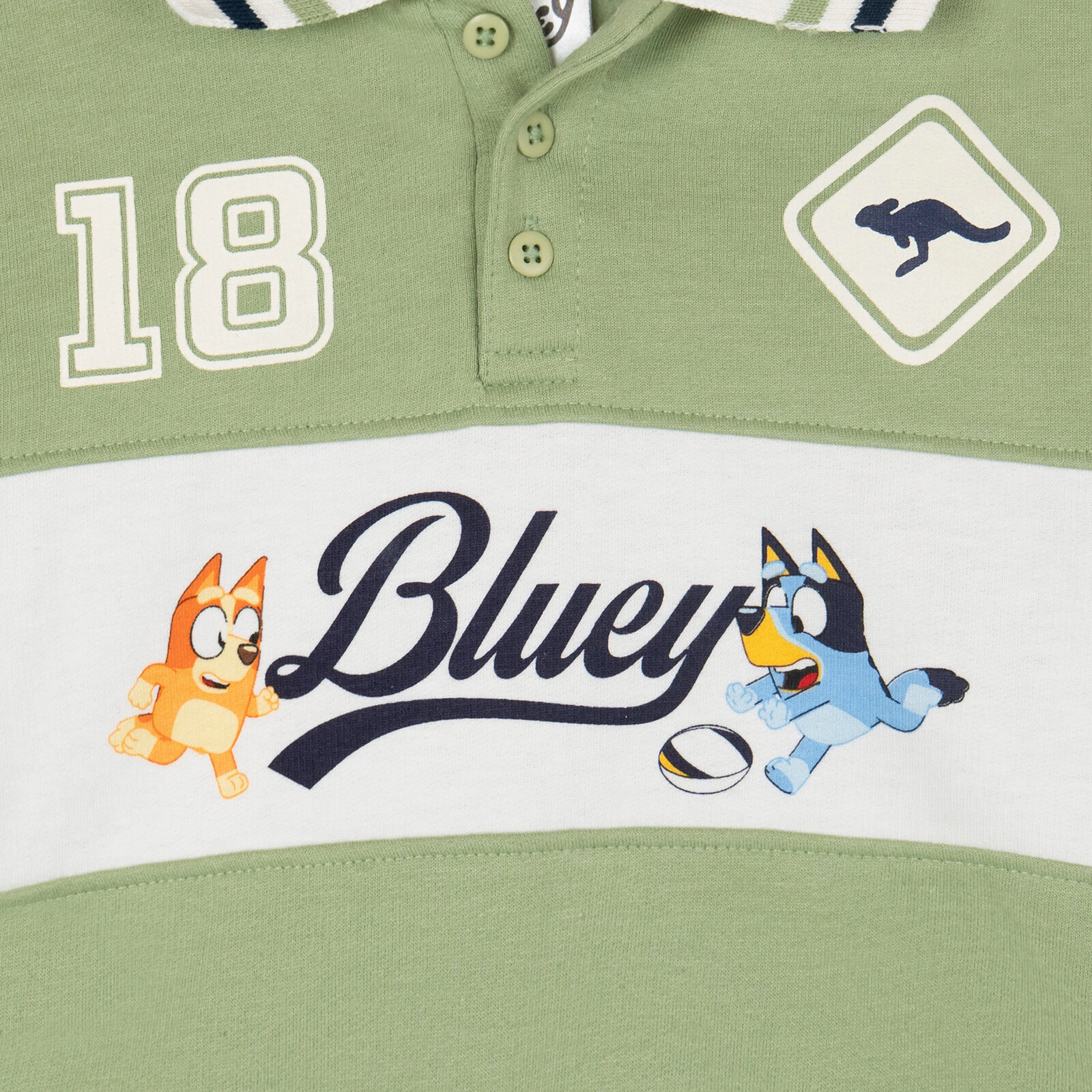 Bluey Boys' 2-Piece Fleece Polo and Joggers Set