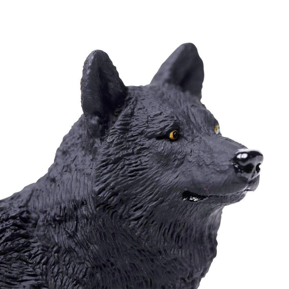 Safari Ltd. - Black Wolf Kids Toy Figure