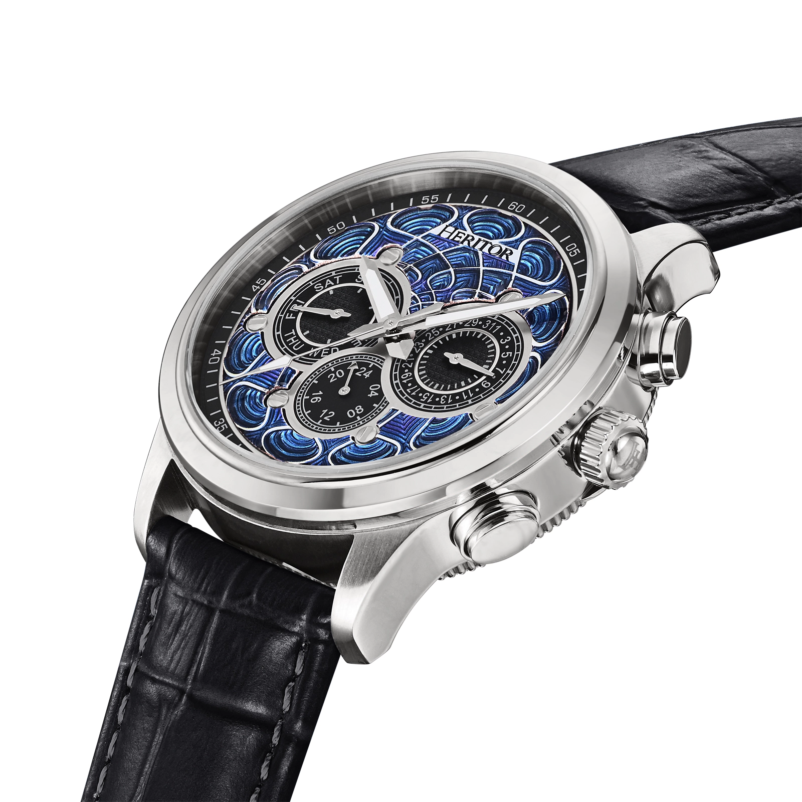 Heritor Automatic Apostle Vitreous Enamel Dial Watch