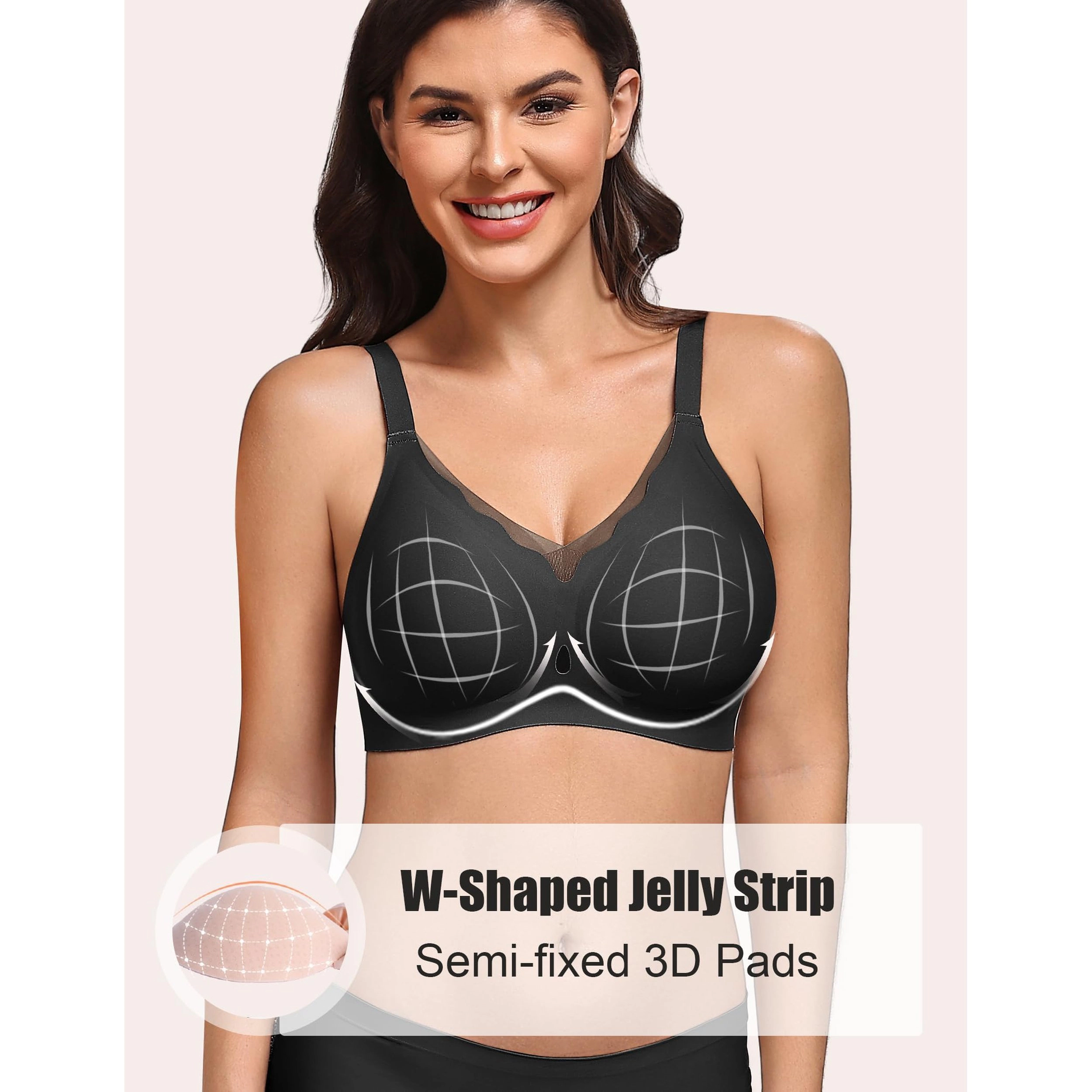 Avidlove Women's Seamless Wireless Scalloped Bra