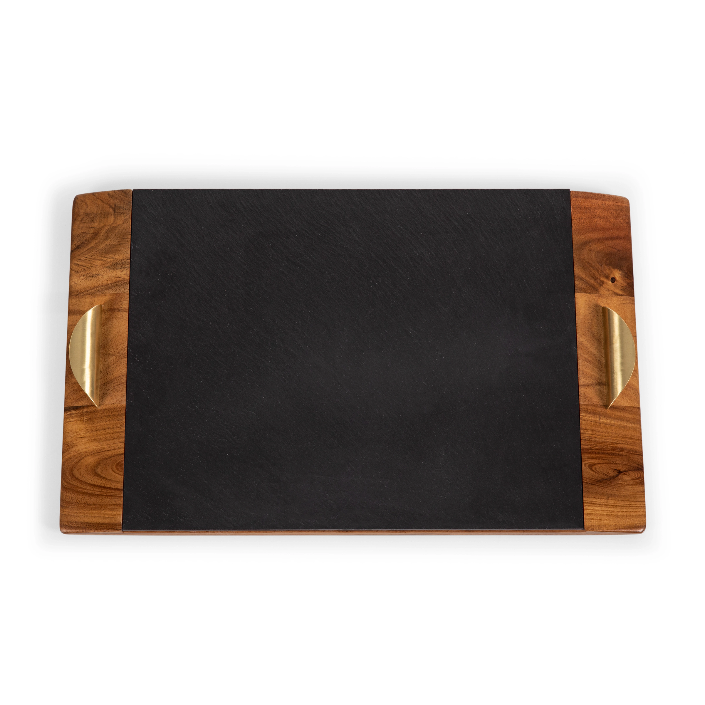 TOSCANA Covina Acacia and Slate Serving Tray