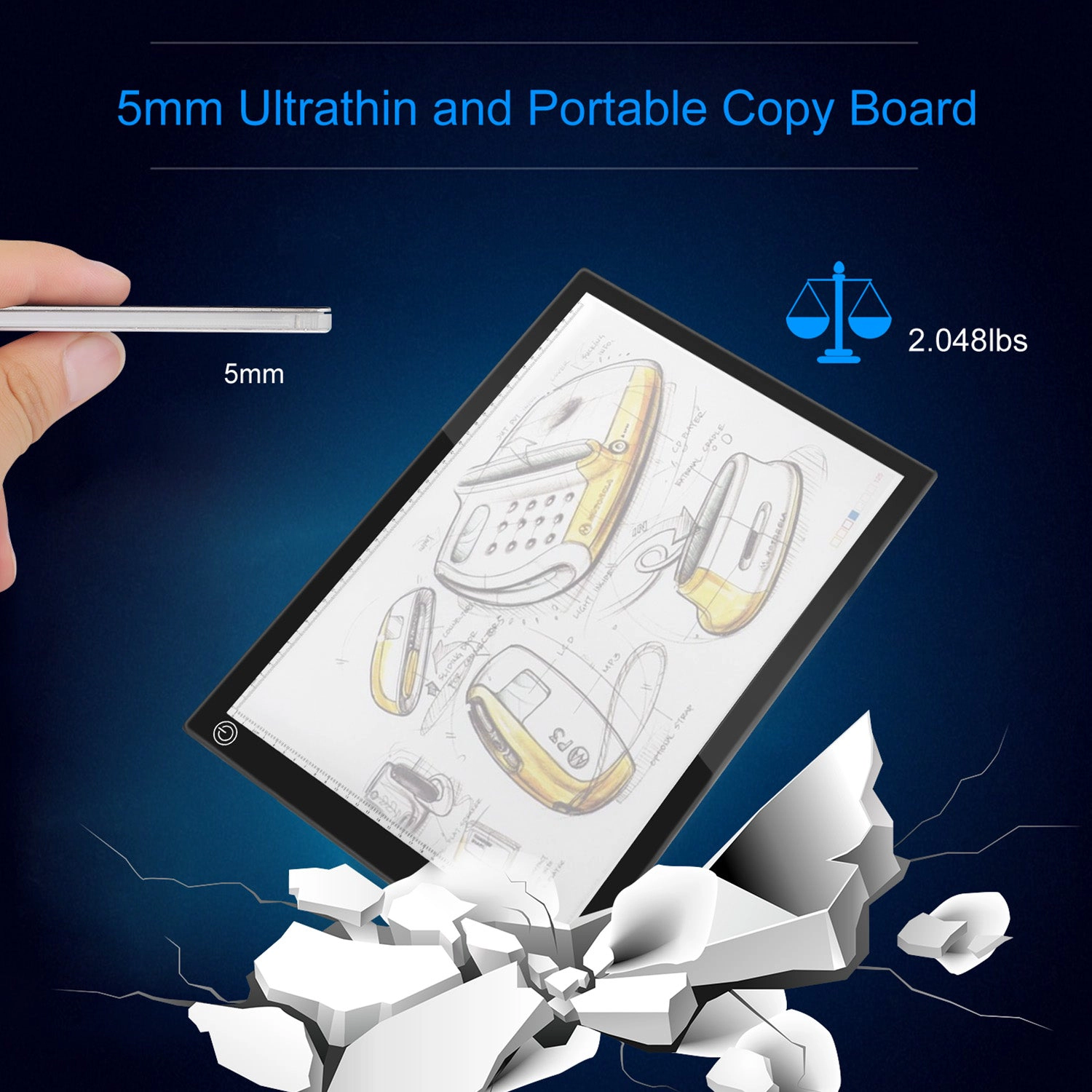 GBruno A3 LED Dimmable Light Box Tracing Board