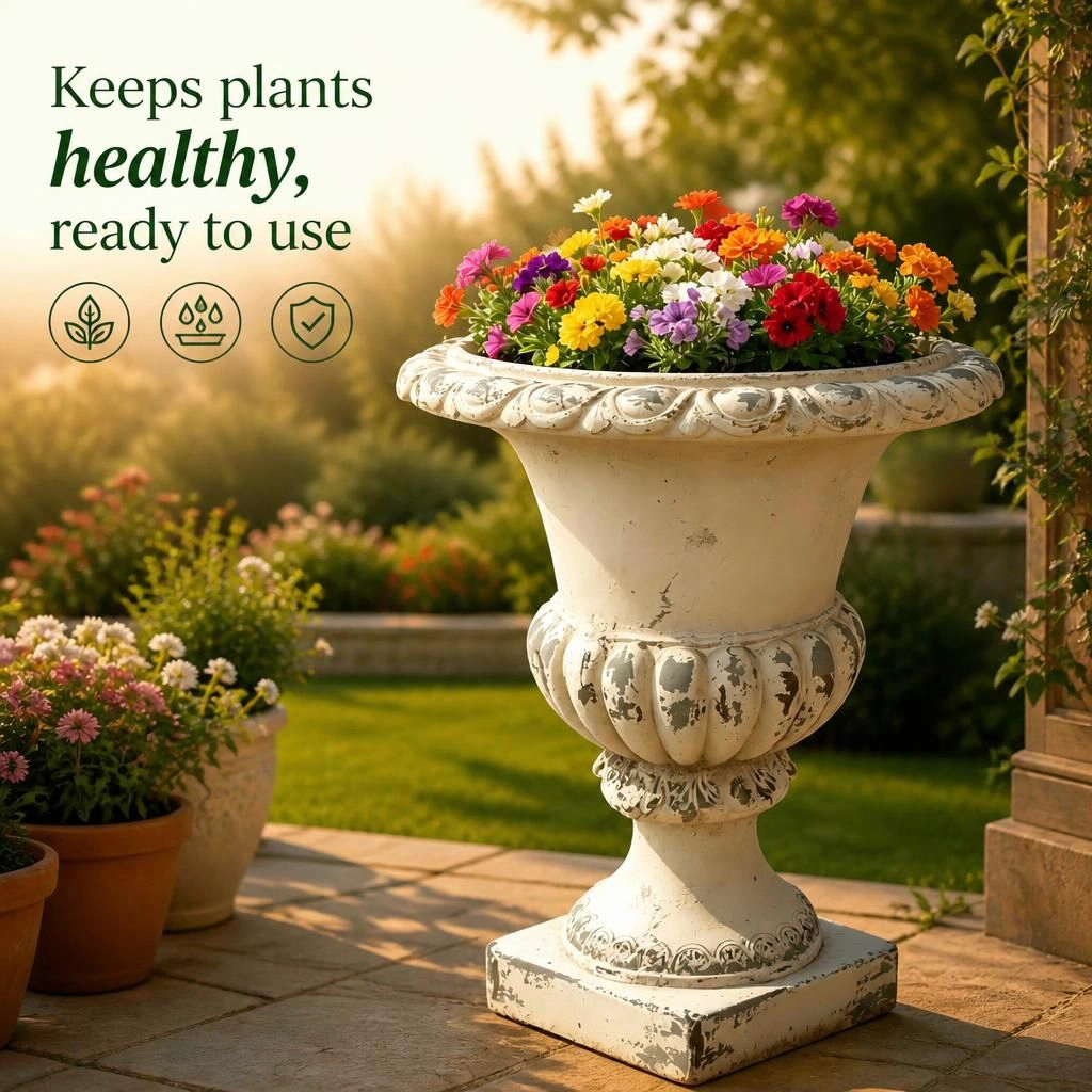 WOW PIONEER Tall Magnesium Oxide Garden Planter