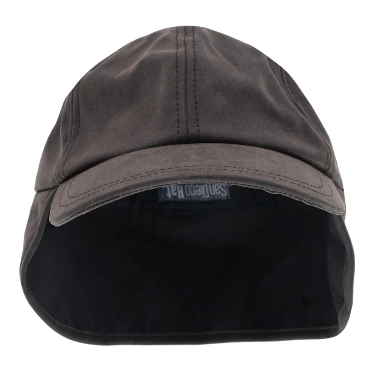 San Diego Hat Company Men's Distressed Baseball Cap with Earflap